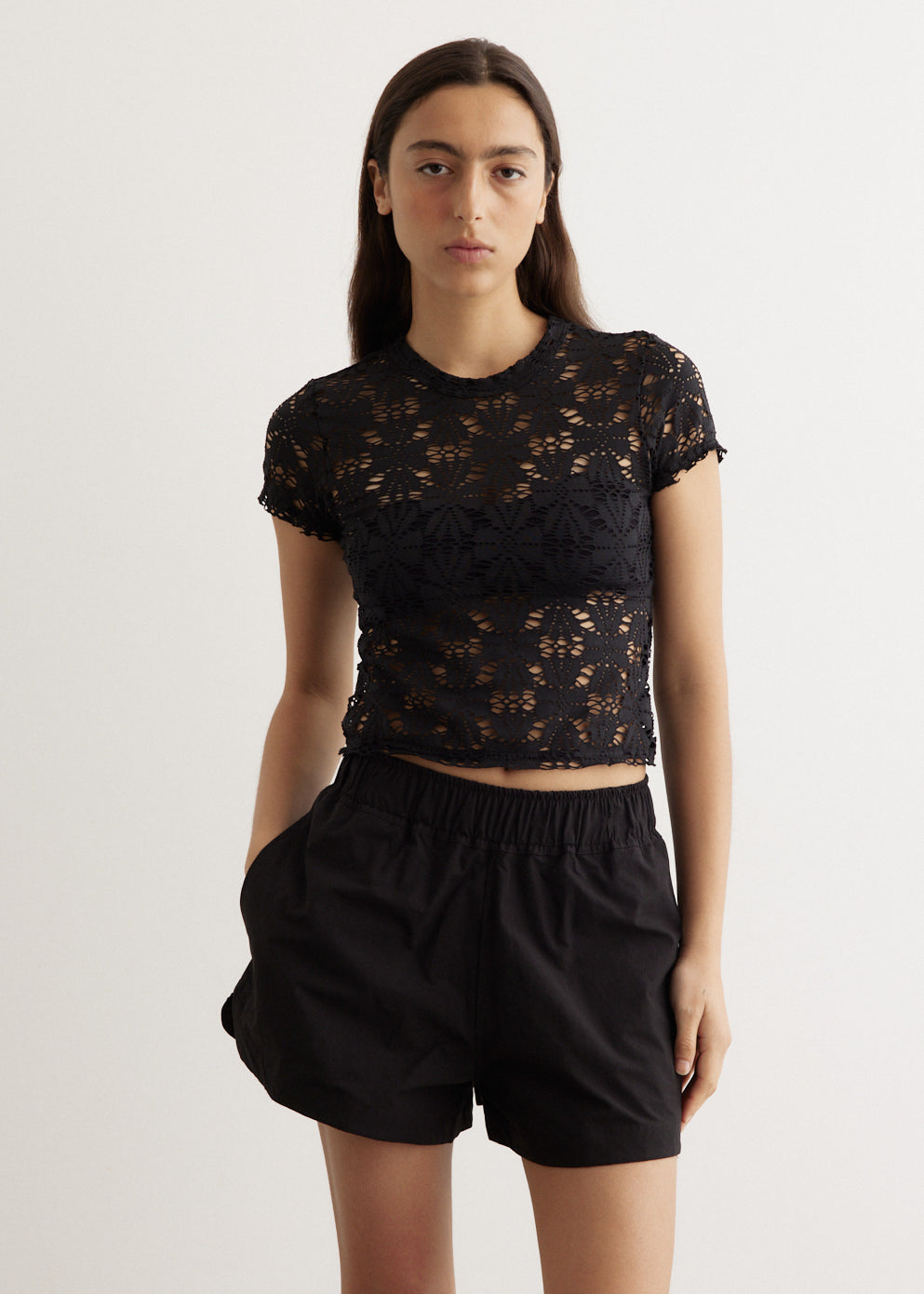 Stretch Lace Baby T-Shirt