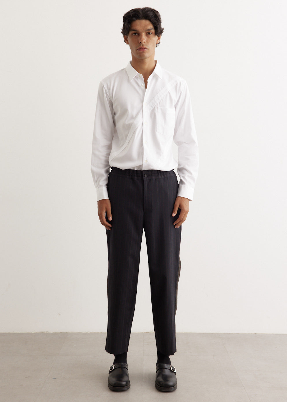 Stripe Wool Trouser