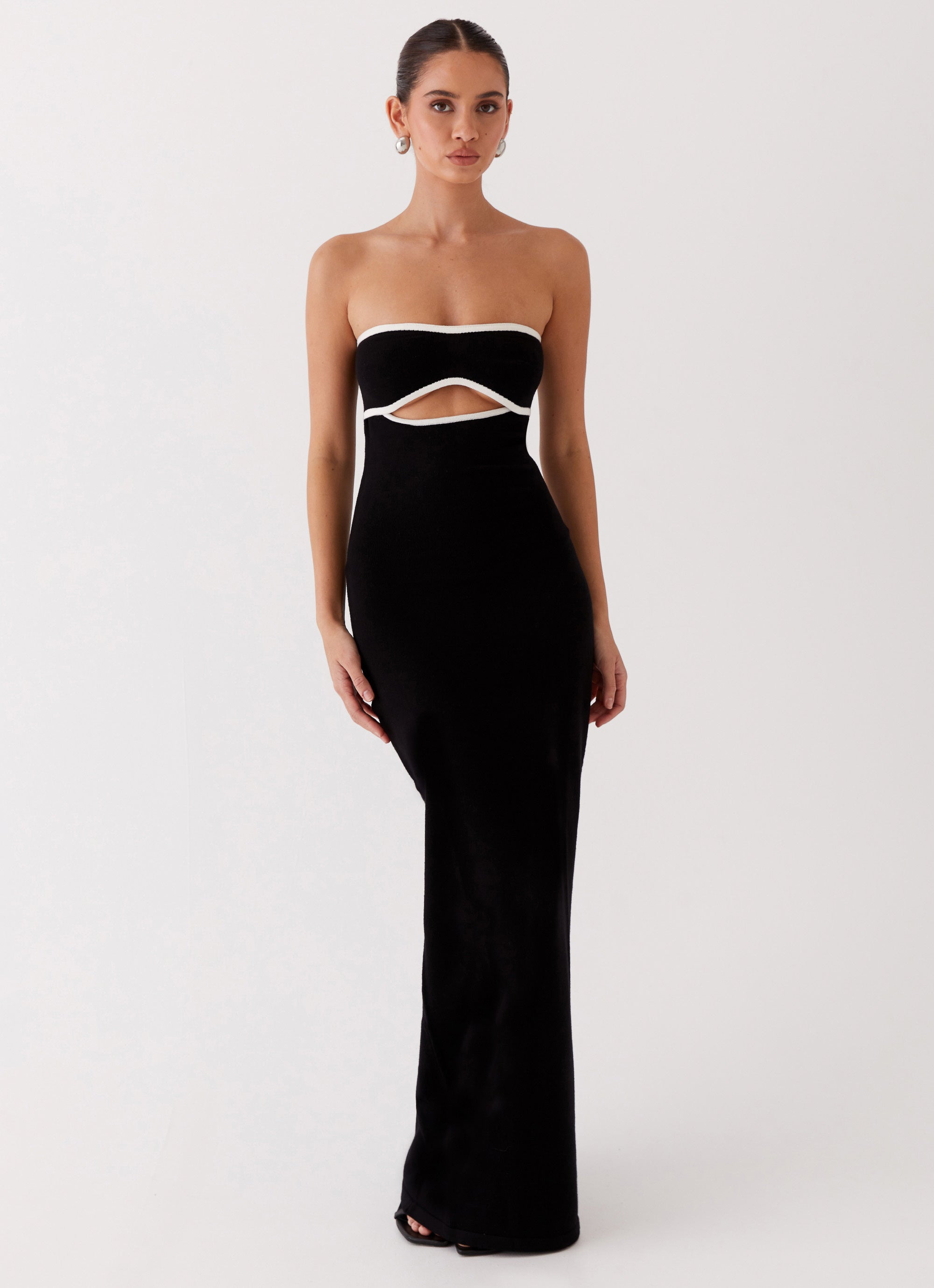 When In Rome Knit Maxi Dress - Black