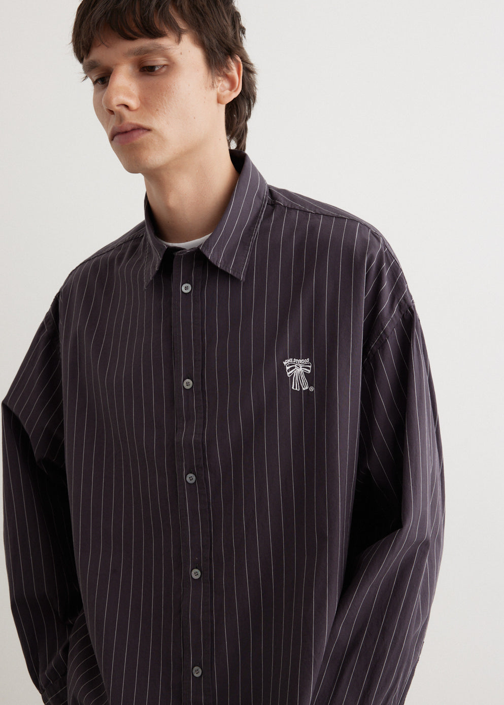 Setar Long Sleeve Poplin Stripe Shirt