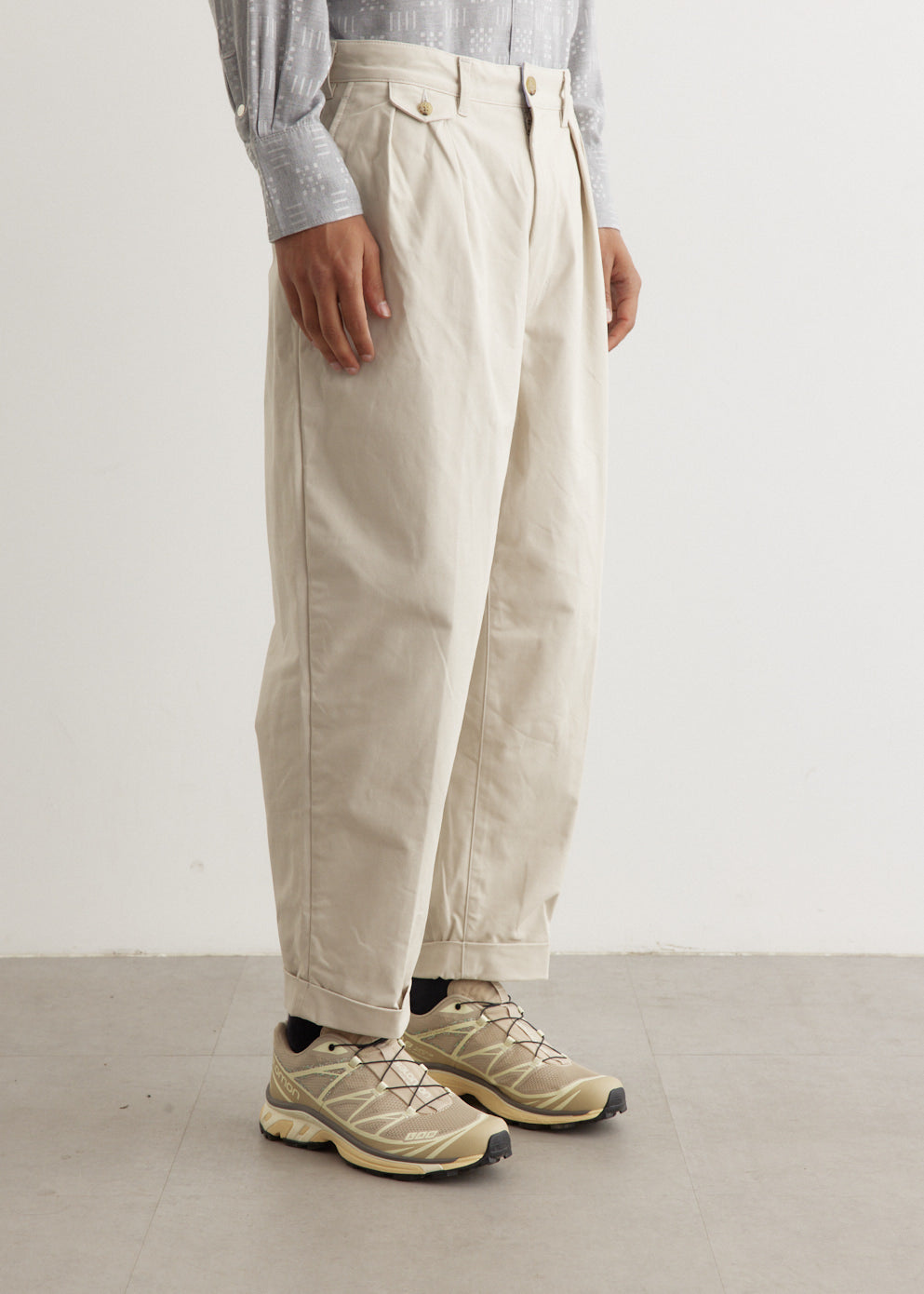 2 Pleats Twill Pants