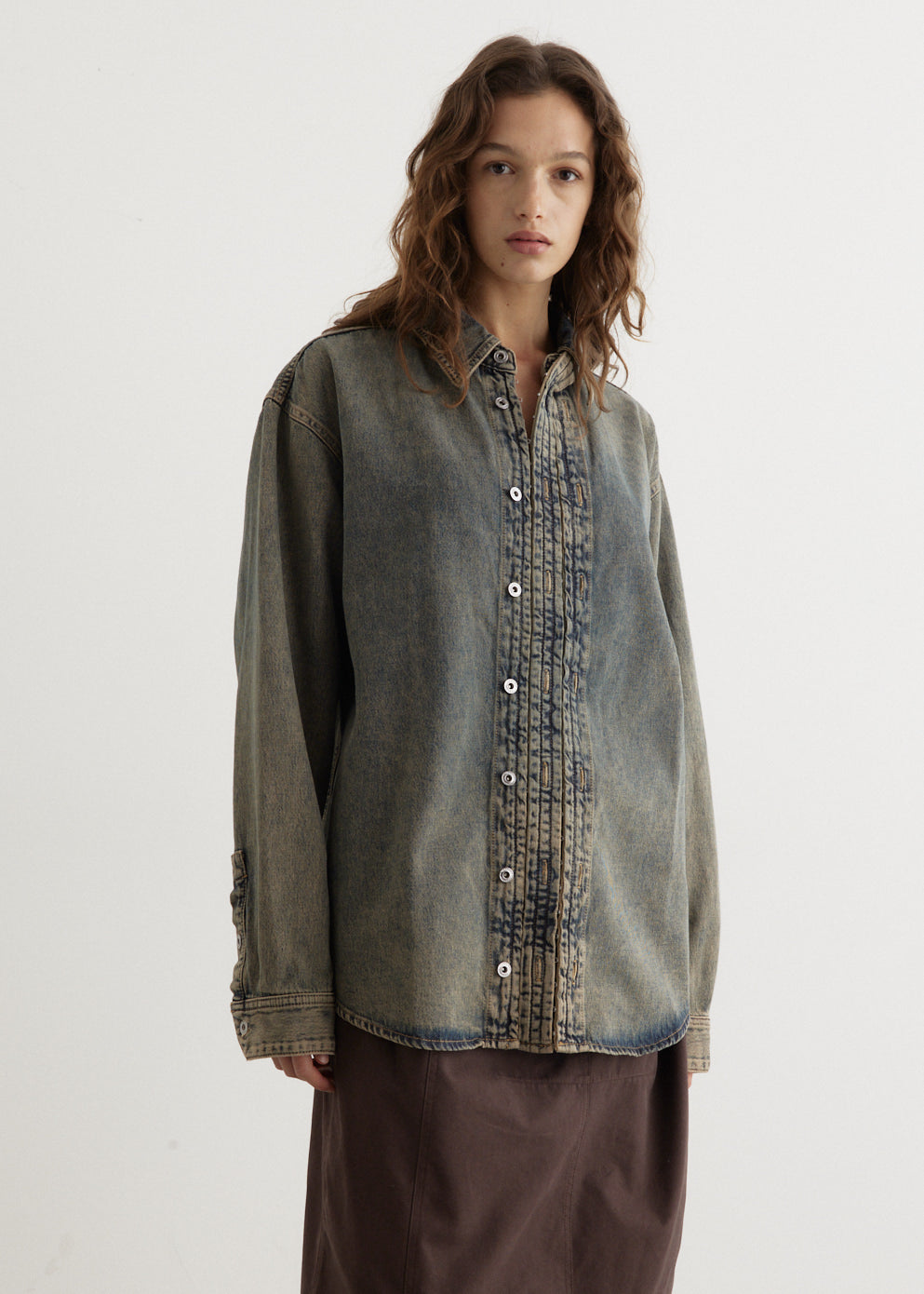 Hook And Eye Denim Shirt