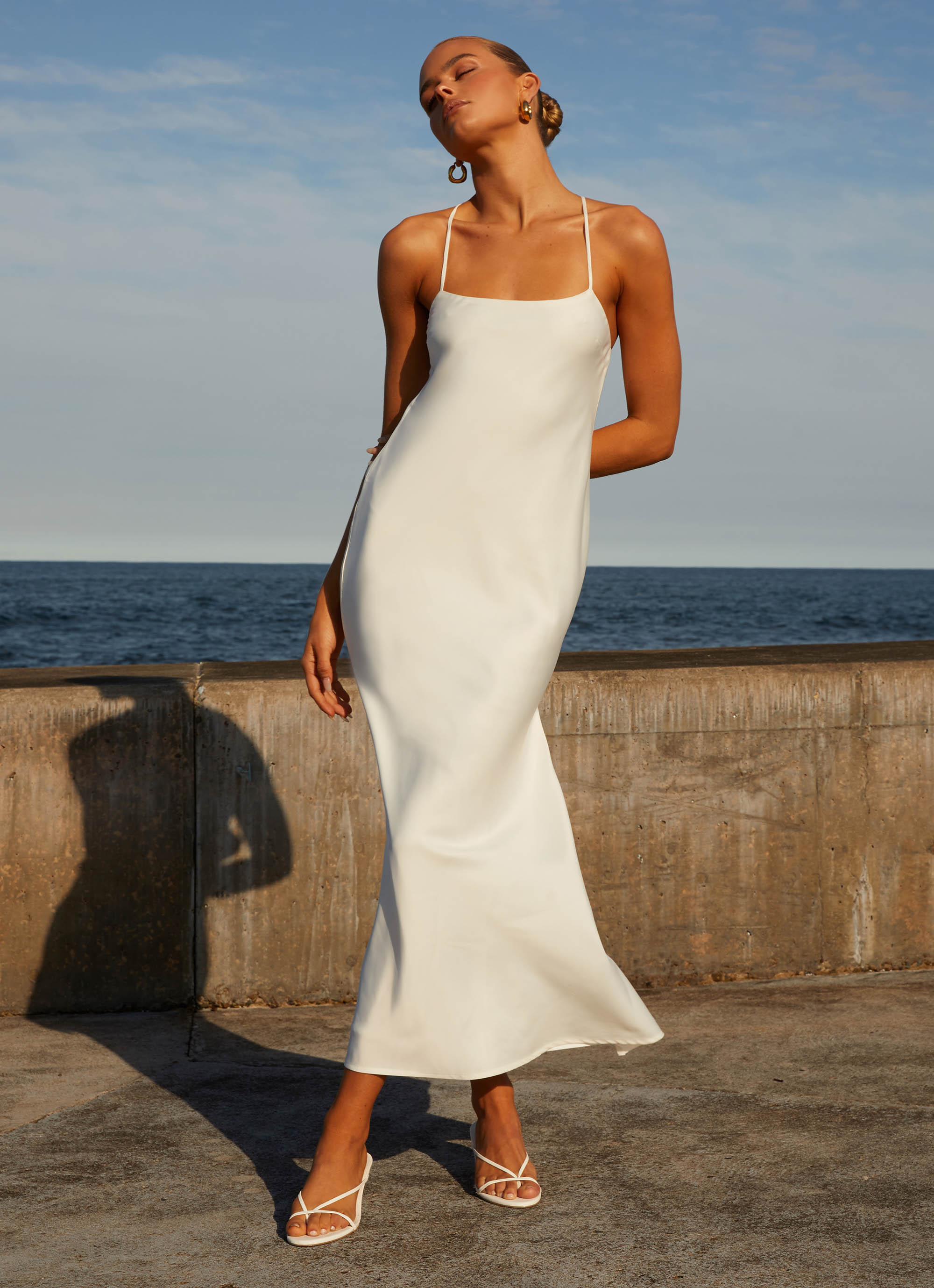 Runway Royalty Maxi Dress - White