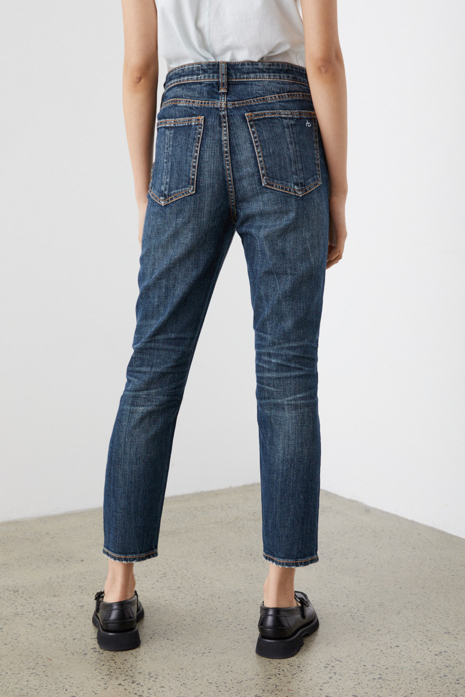 Nina High-Rise Ankle Cigarette Jeans