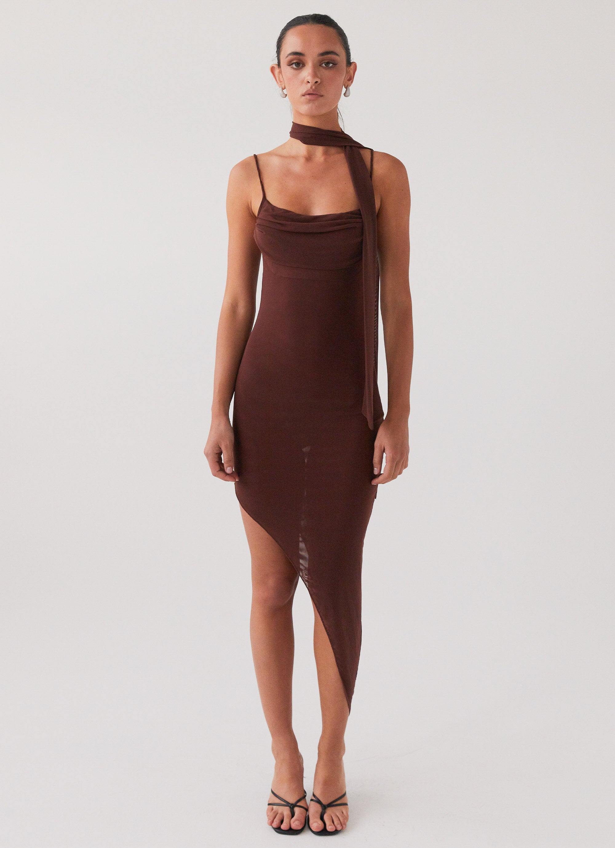 In Your Dreams Midi Dress - Dark Mocha