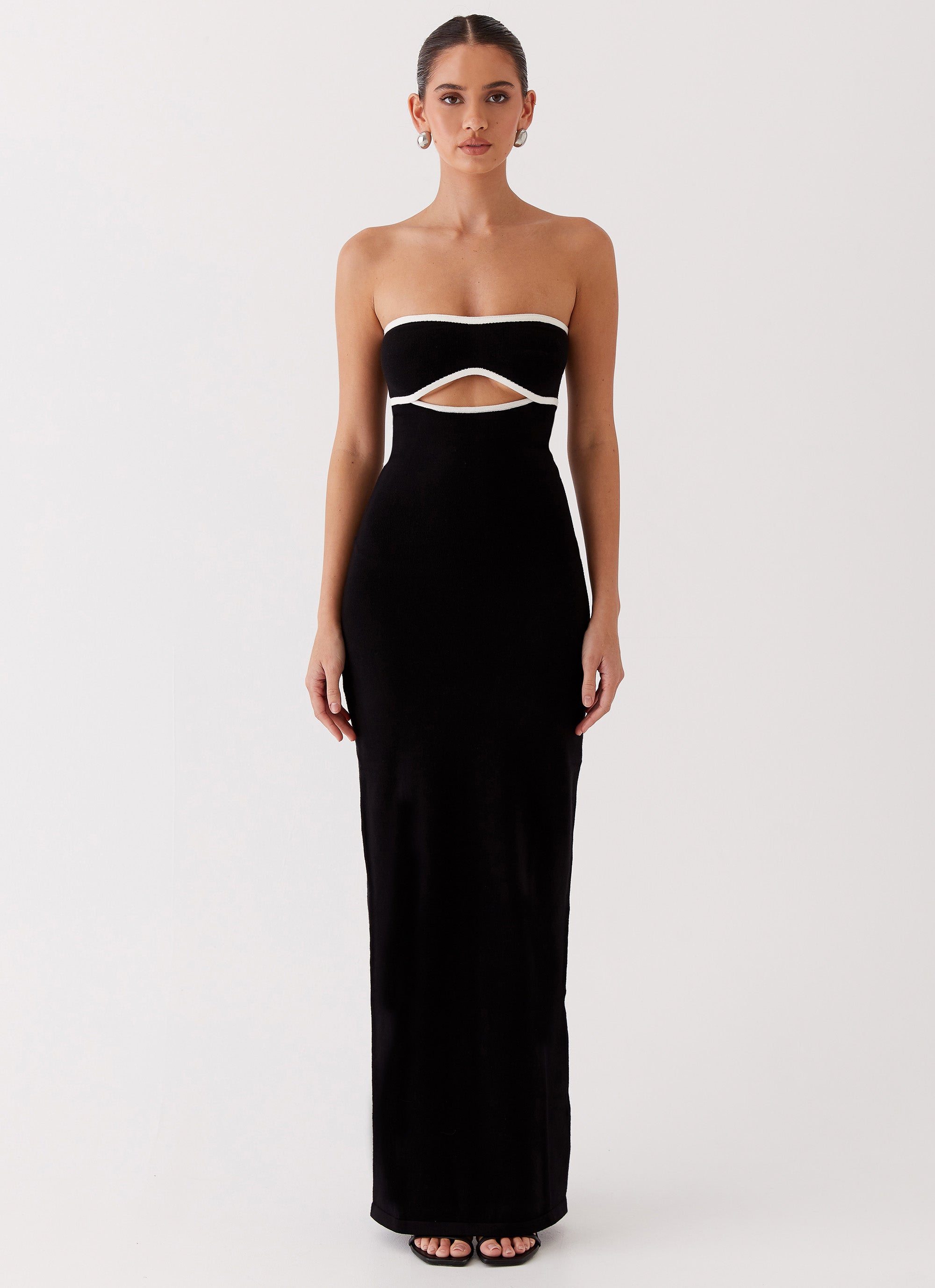 When In Rome Knit Maxi Dress - Black