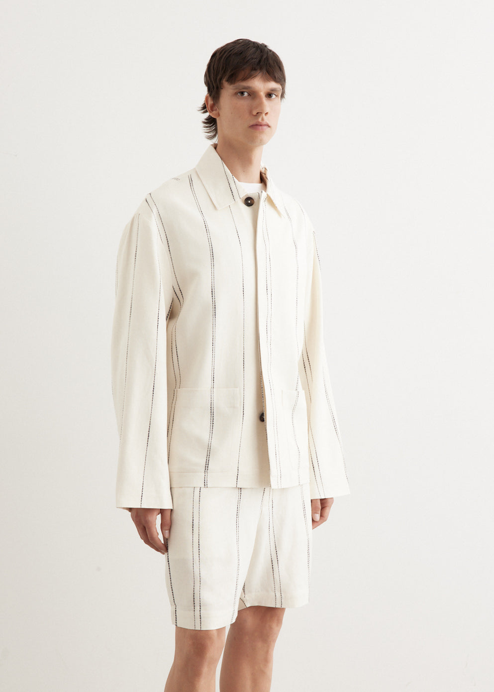 Woven Stripe Resort Jacket