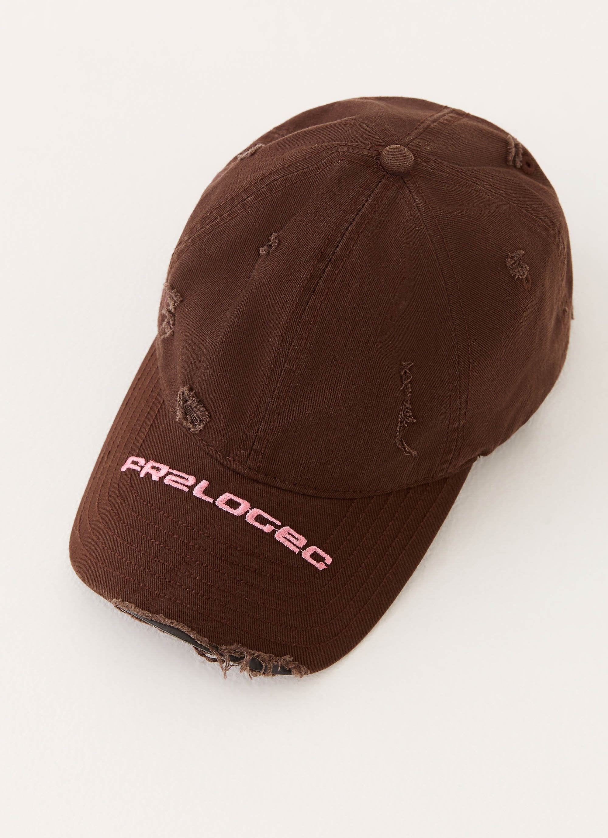 Sucker Frayed Baseball Cap - Brown