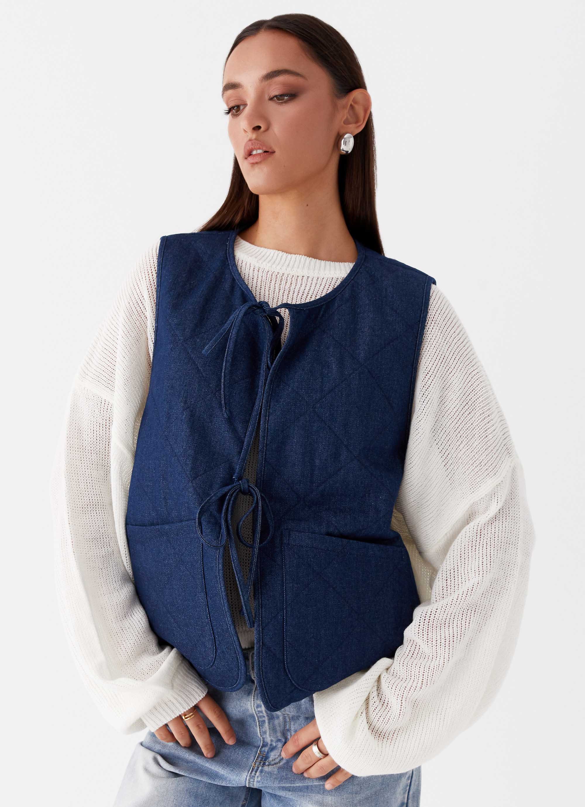 Kennedy Denim Vest - Indigo