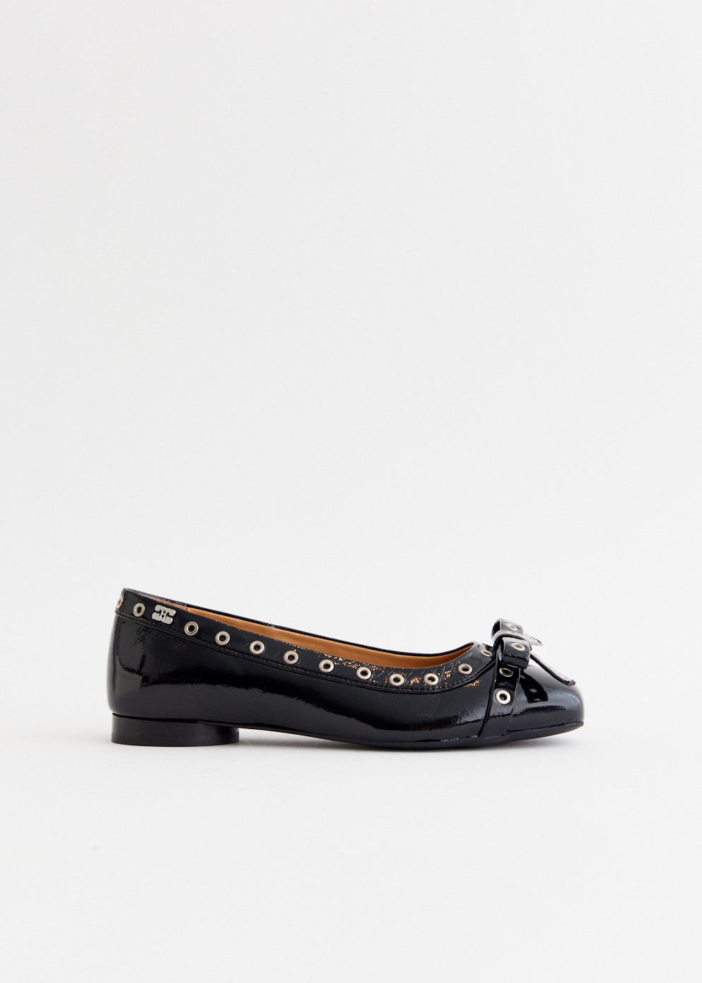 Eyelets Bow Ballerinas