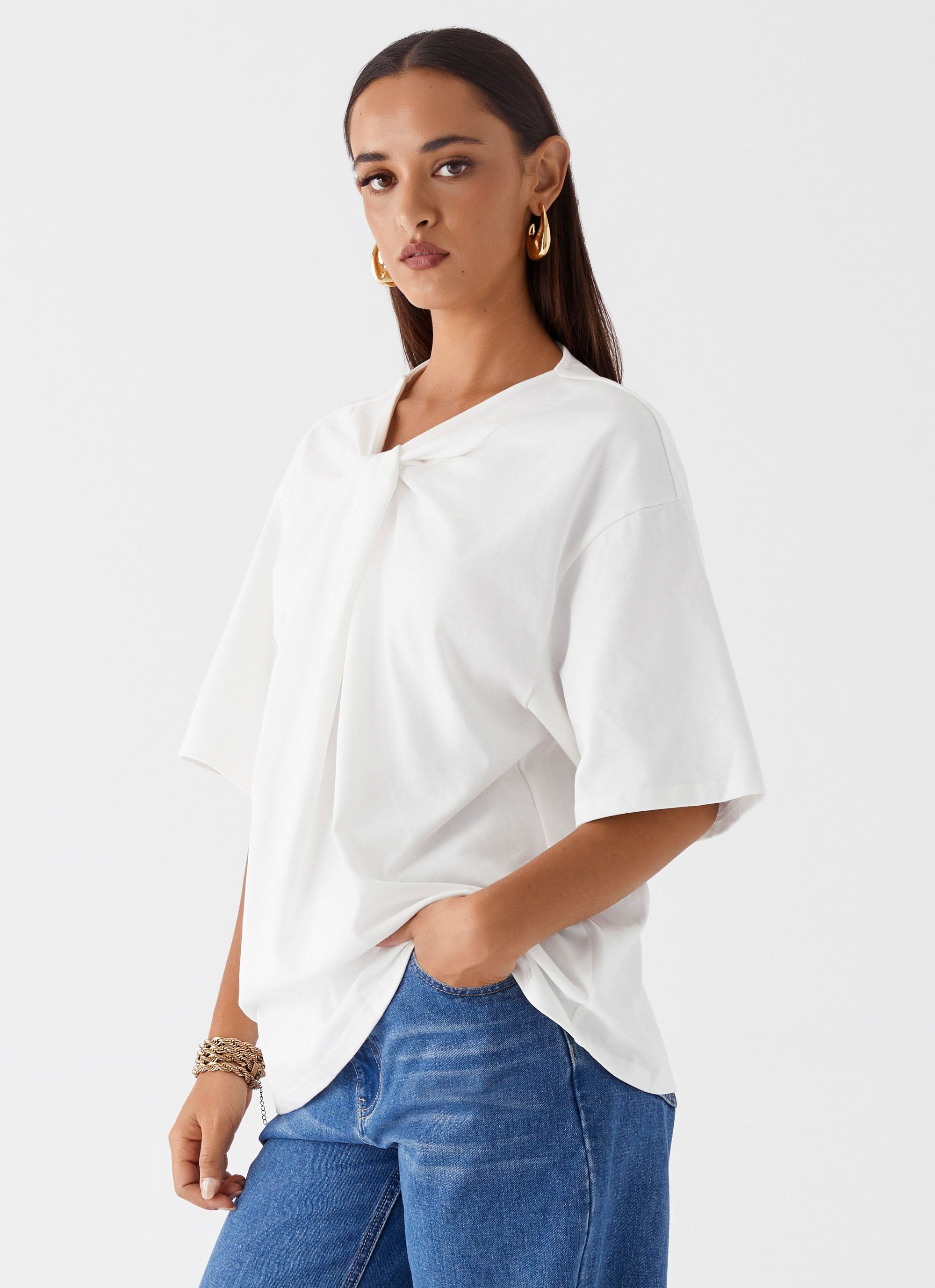 Orena Twist T-Shirt - White