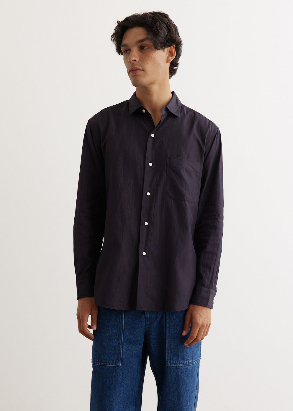 Semi Spread Collar Shirt