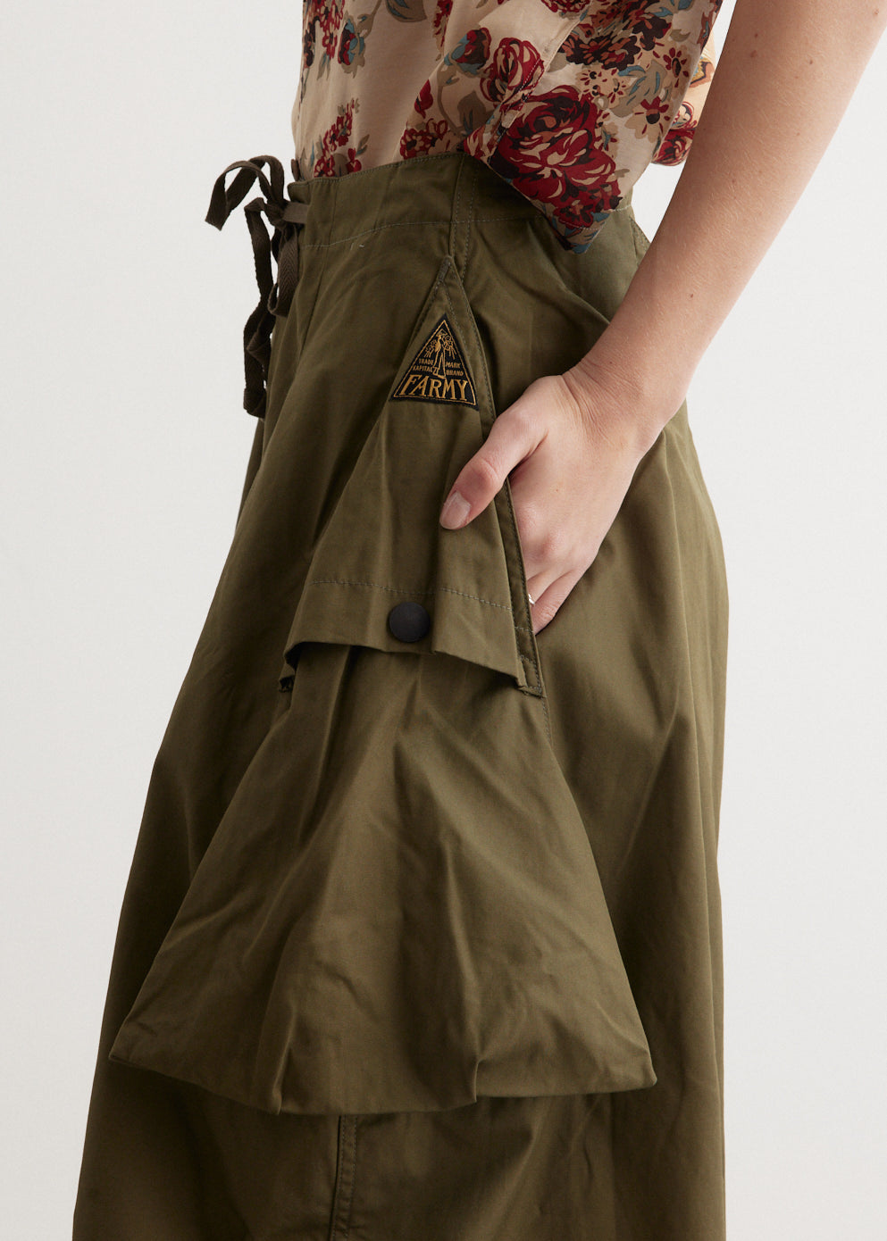 Combed Gabergine AOZAI Cargo Pants