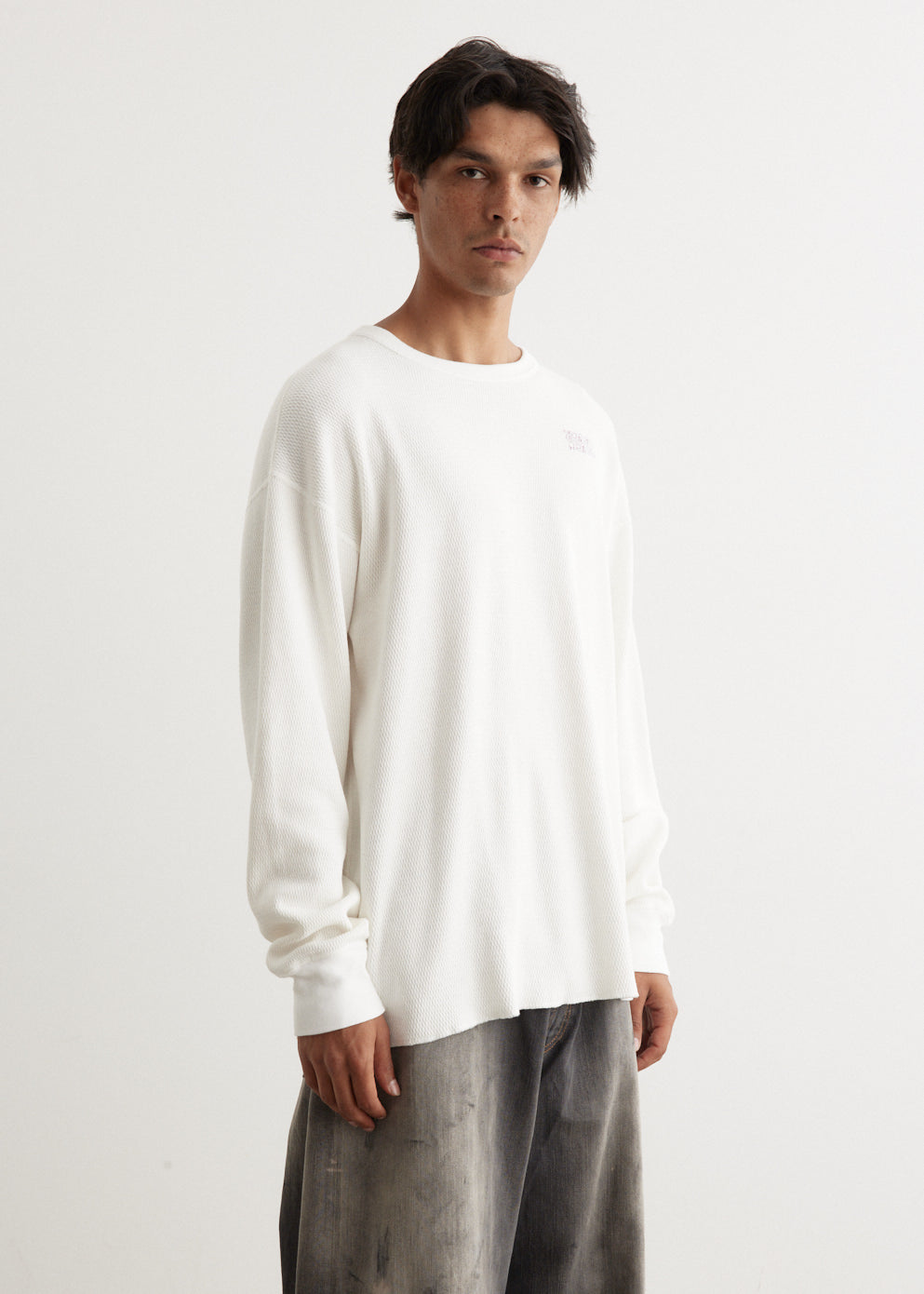 Waffle Jersey Long Sleeve T-Shirt (KAPITAL Embroidery)