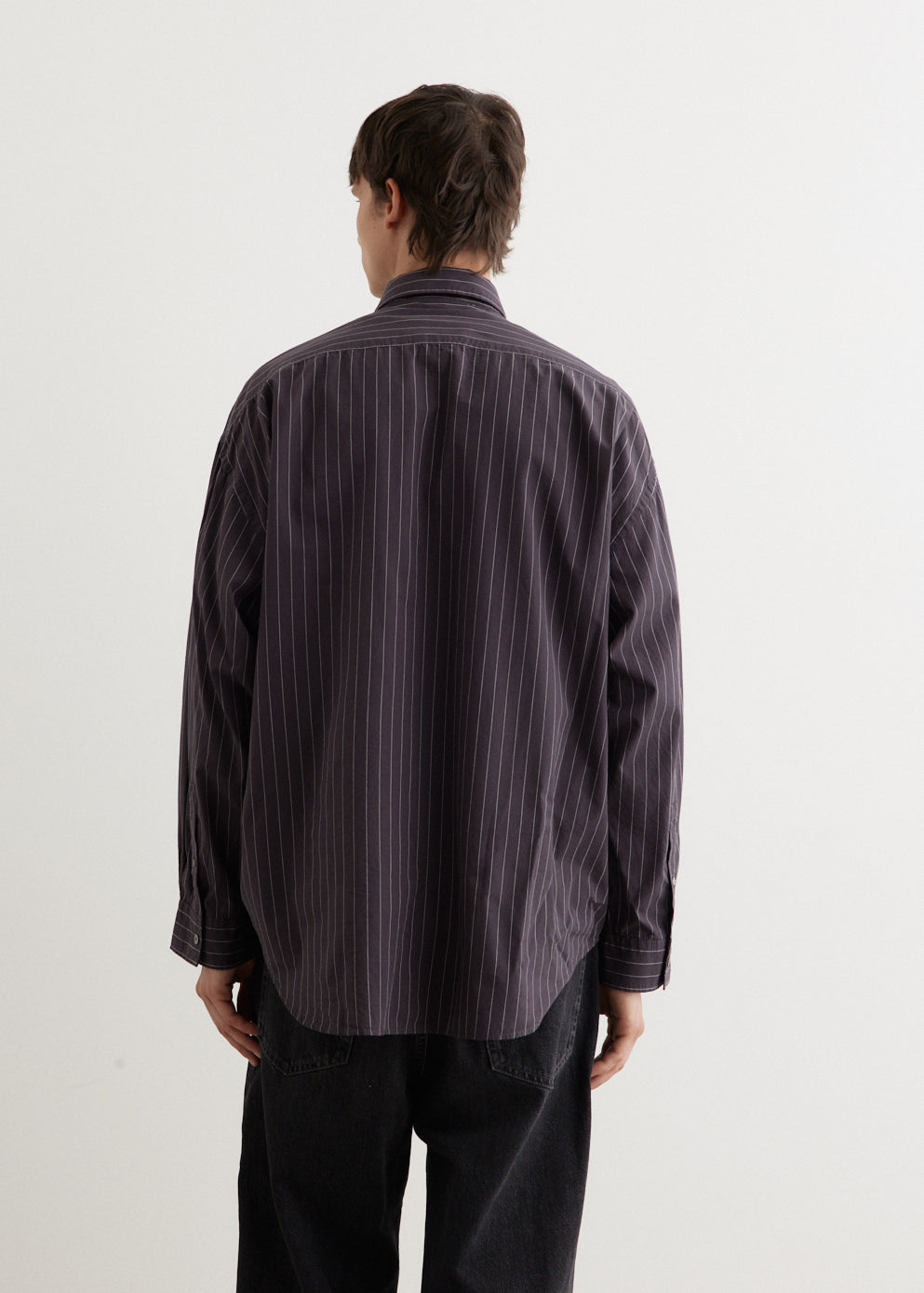 Setar Long Sleeve Poplin Stripe Shirt