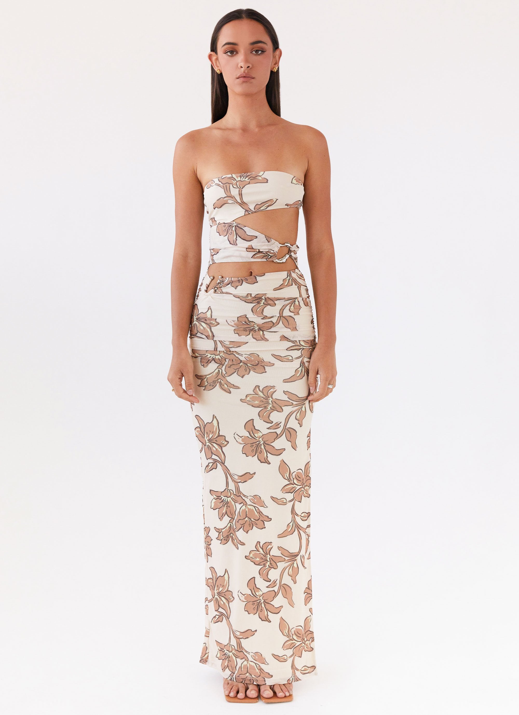 Into Pieces Mesh Maxi Dress - Hazel Bloom