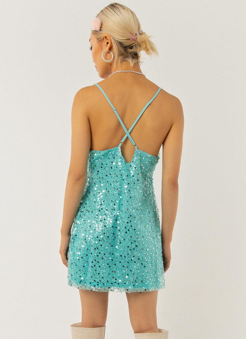 Night To Remember Dress - Sky Blue