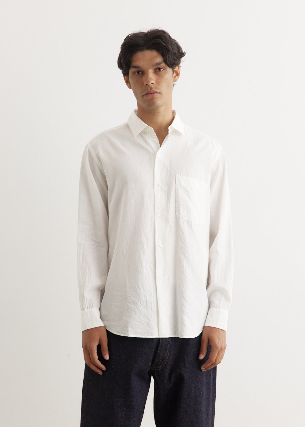 Semi Spread Collar Shirt