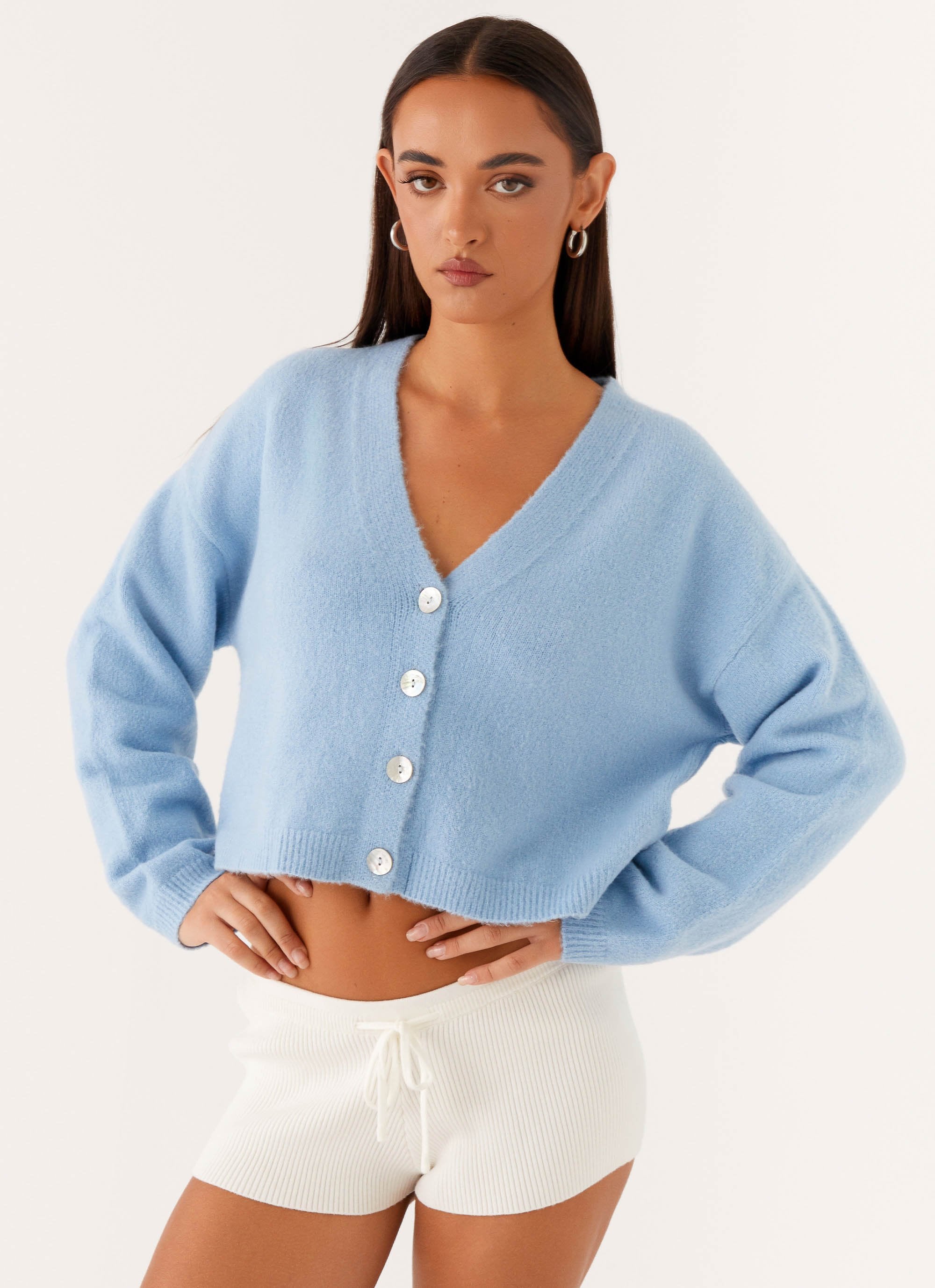 Lenka Oversized Cardigan - Blue