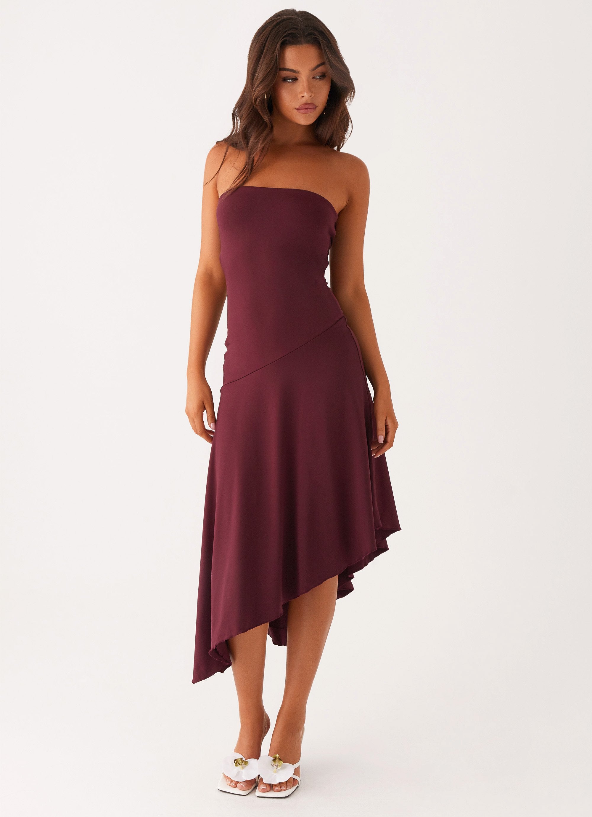 Juliana Midi Dress - Mulberry