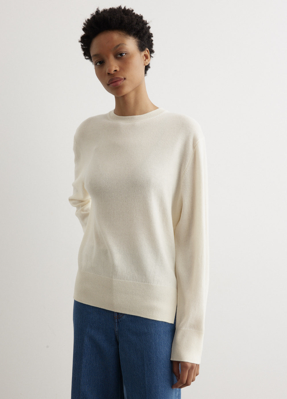 Crew-Neck Cashmere Knit