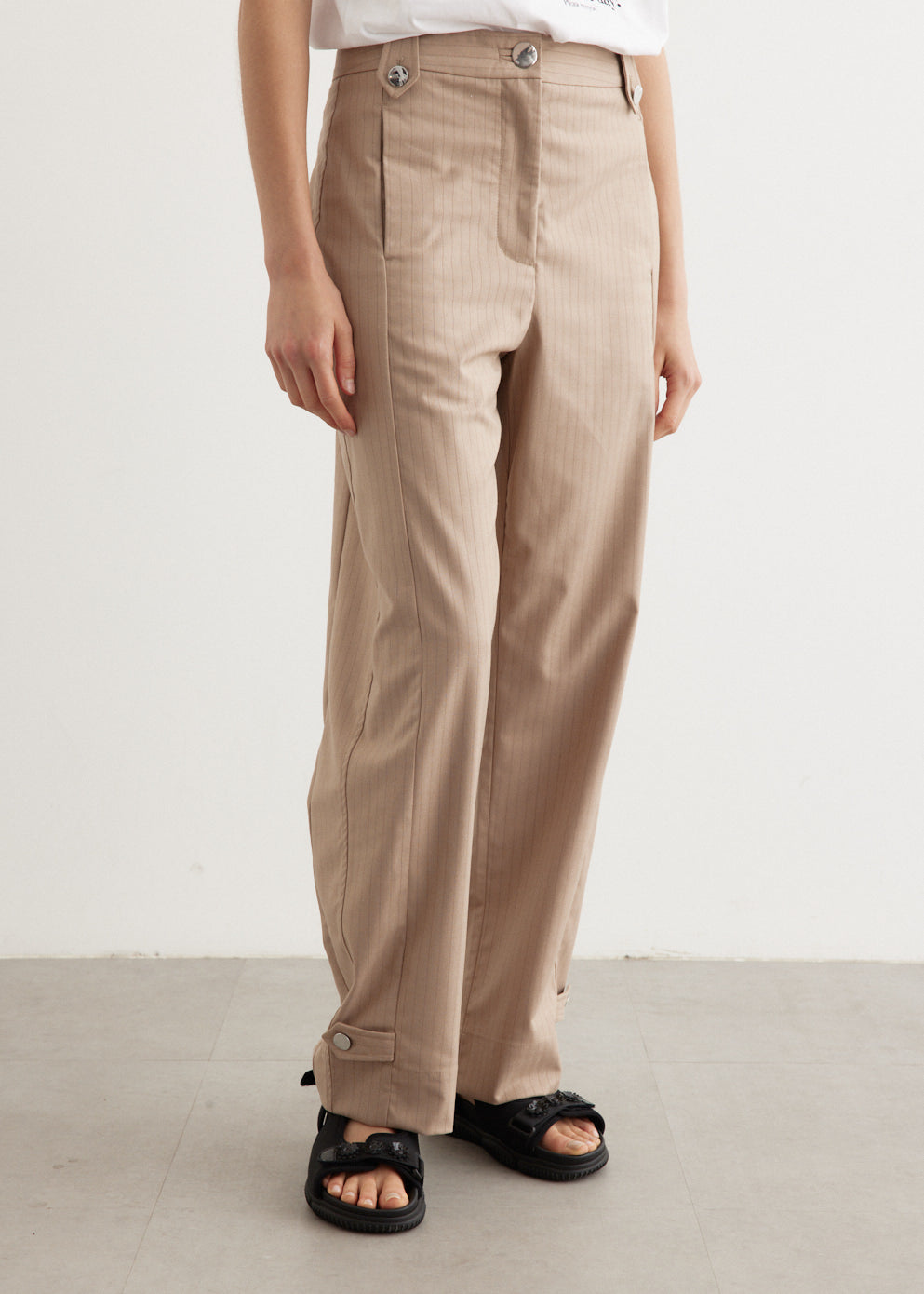 Melange Stripe Suiting Pants