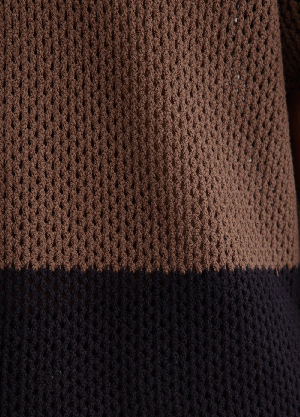 Two Tone Crochet Polo