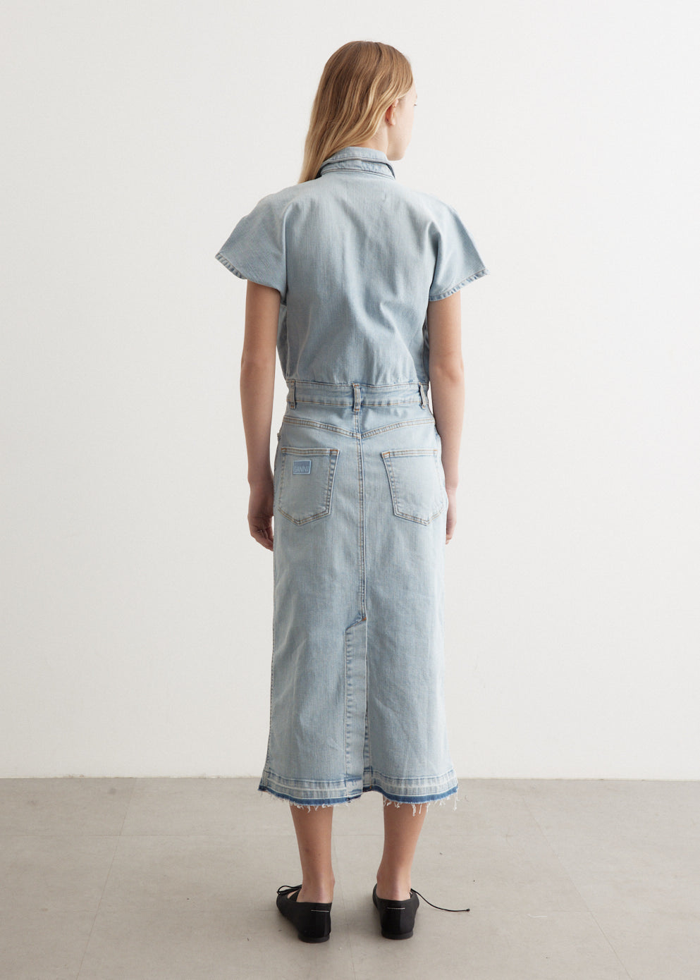 Tint Denim Midi Dress