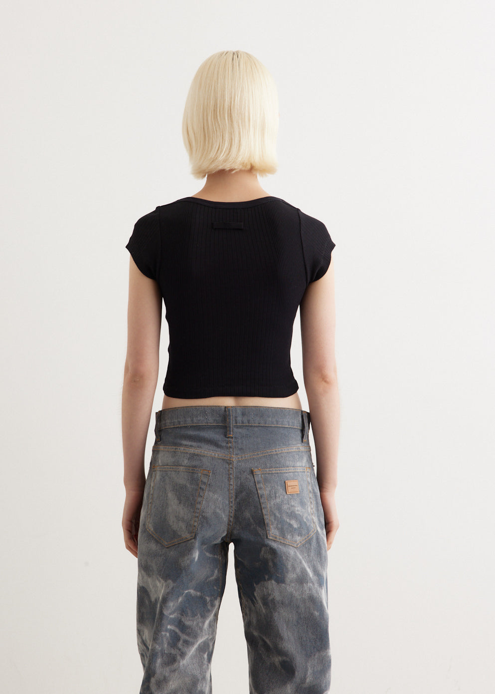 Crop Baby Tee With Gaultier Patch