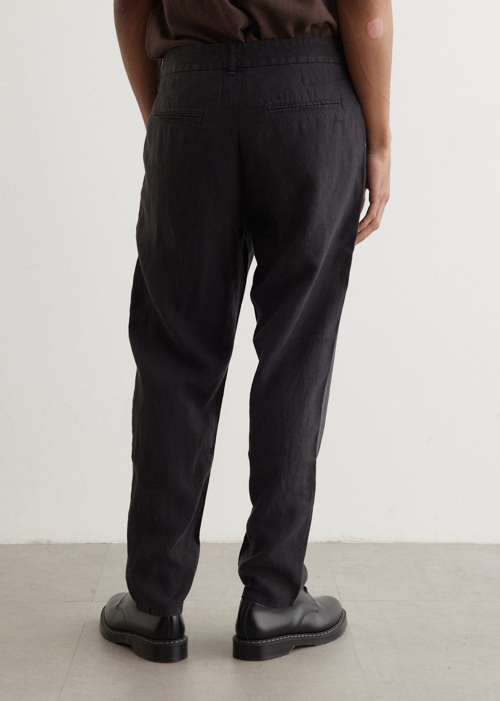 Pleated Linen Chino