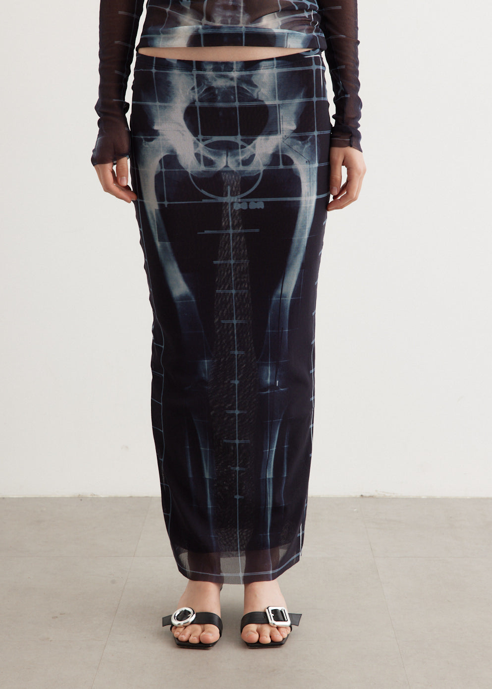 Mesh Long Skirt