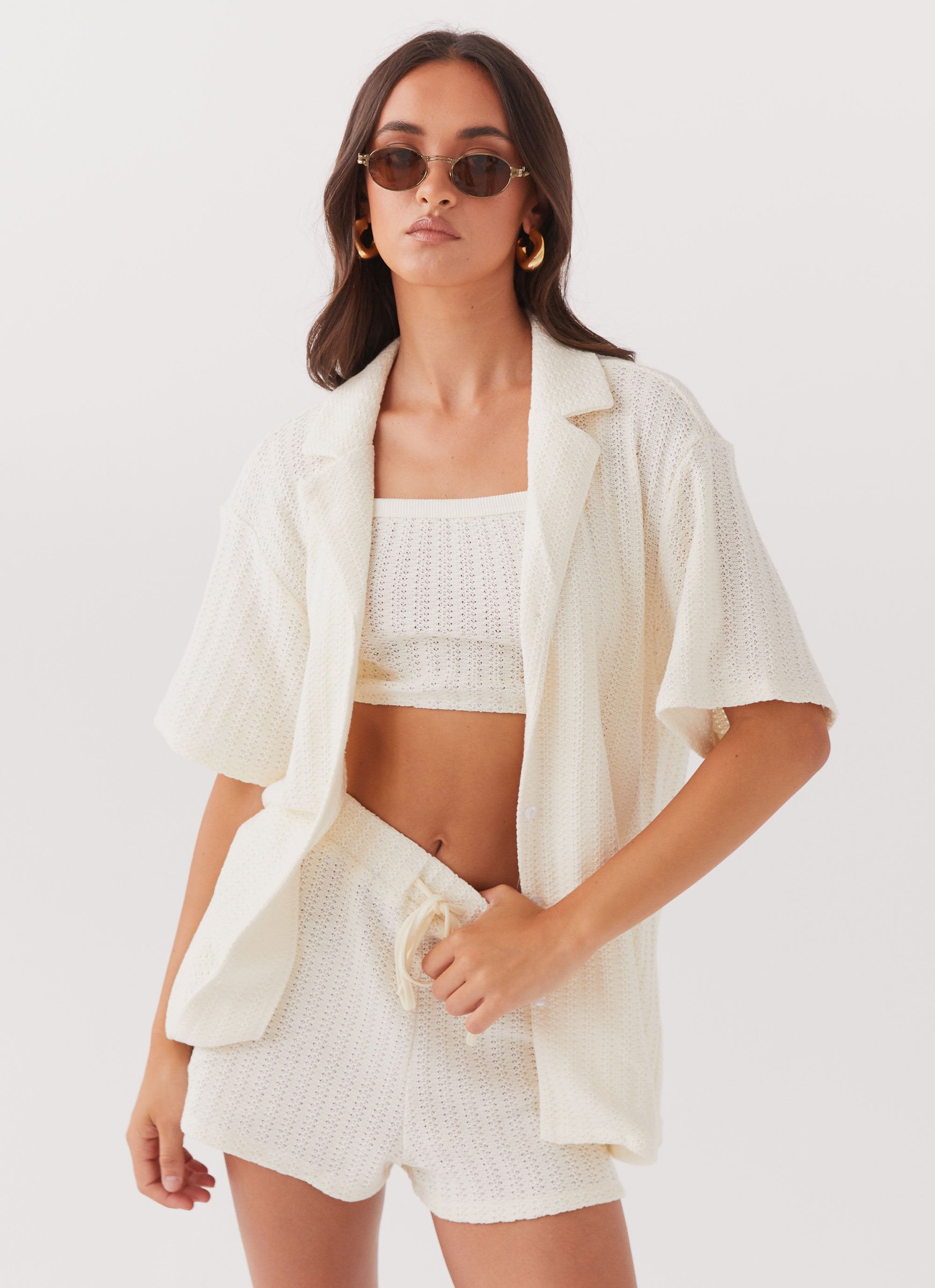By The Bay Knit Top - Ivory