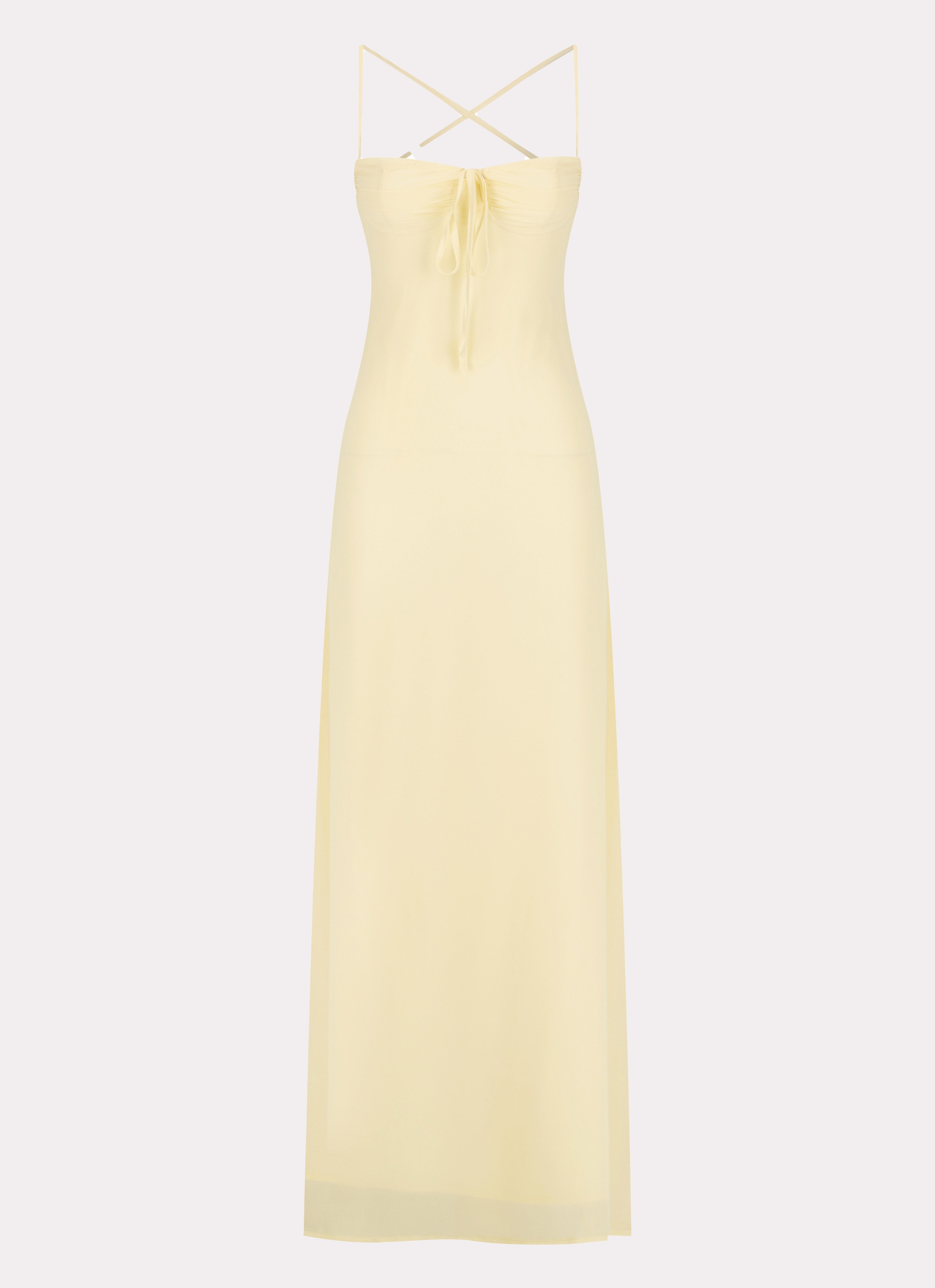 Aveline Bustier Maxi Dress - Yellow