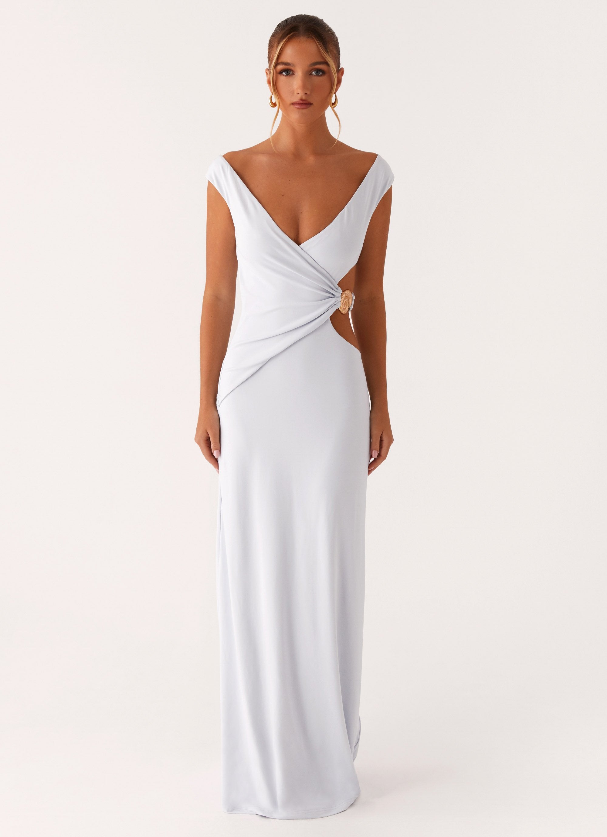 Romane Maxi Dress - Pale Blue