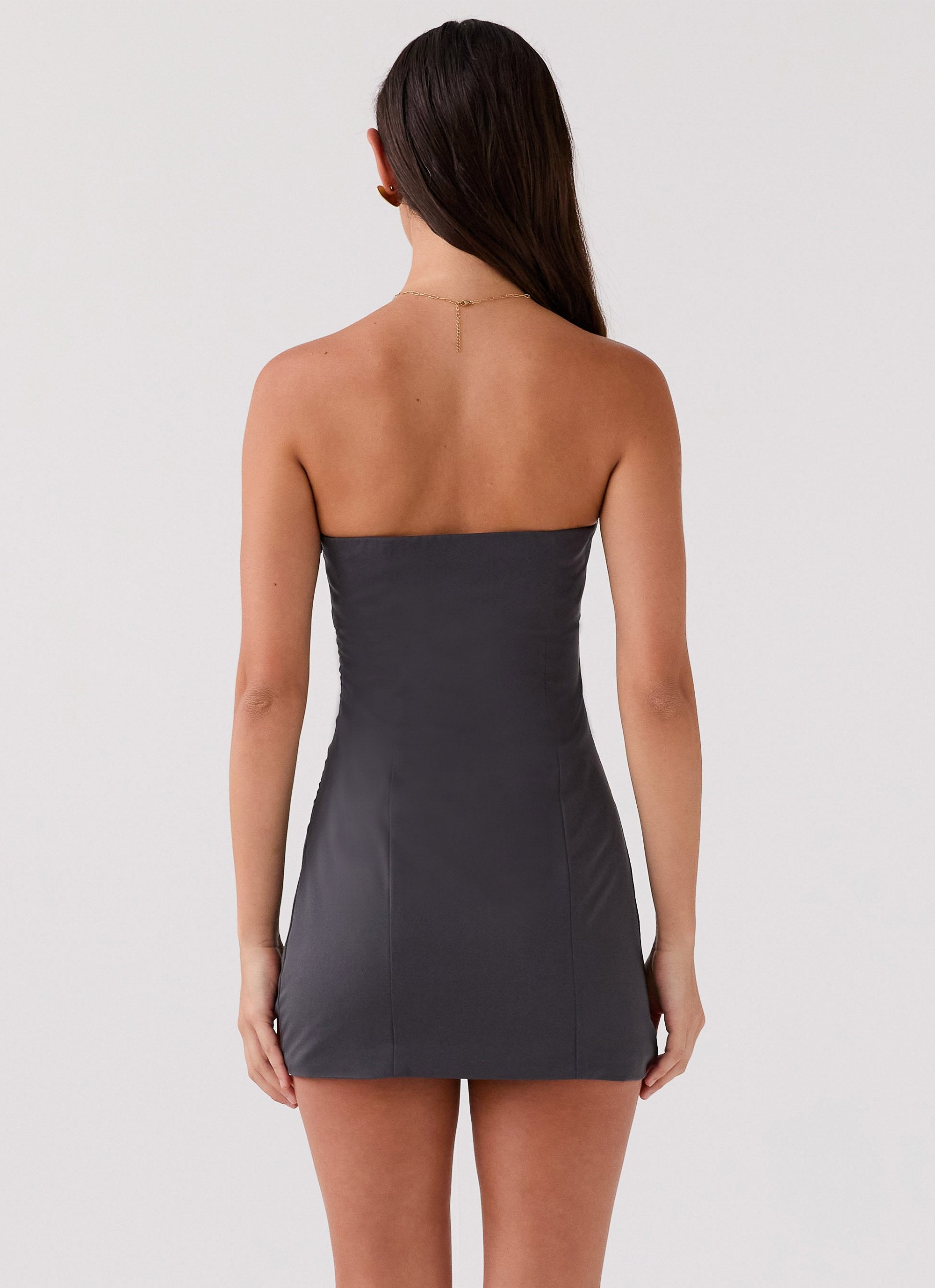 Total Need Mini Dress - Charcoal