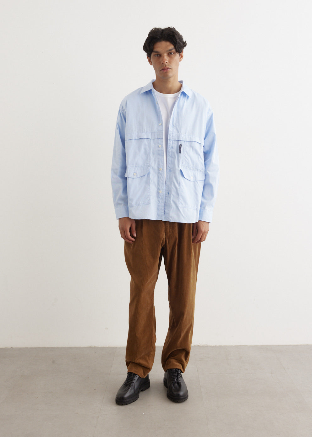 Moleskin x Corduroy Panel Pants