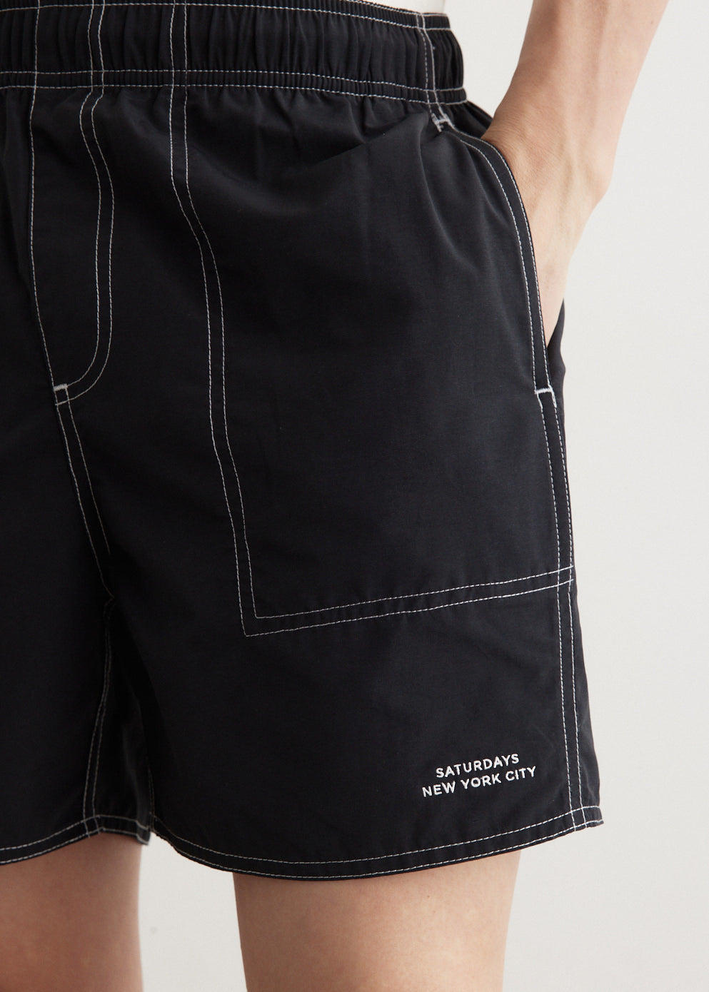 Talley Contrast Stitch Swim Shorts
