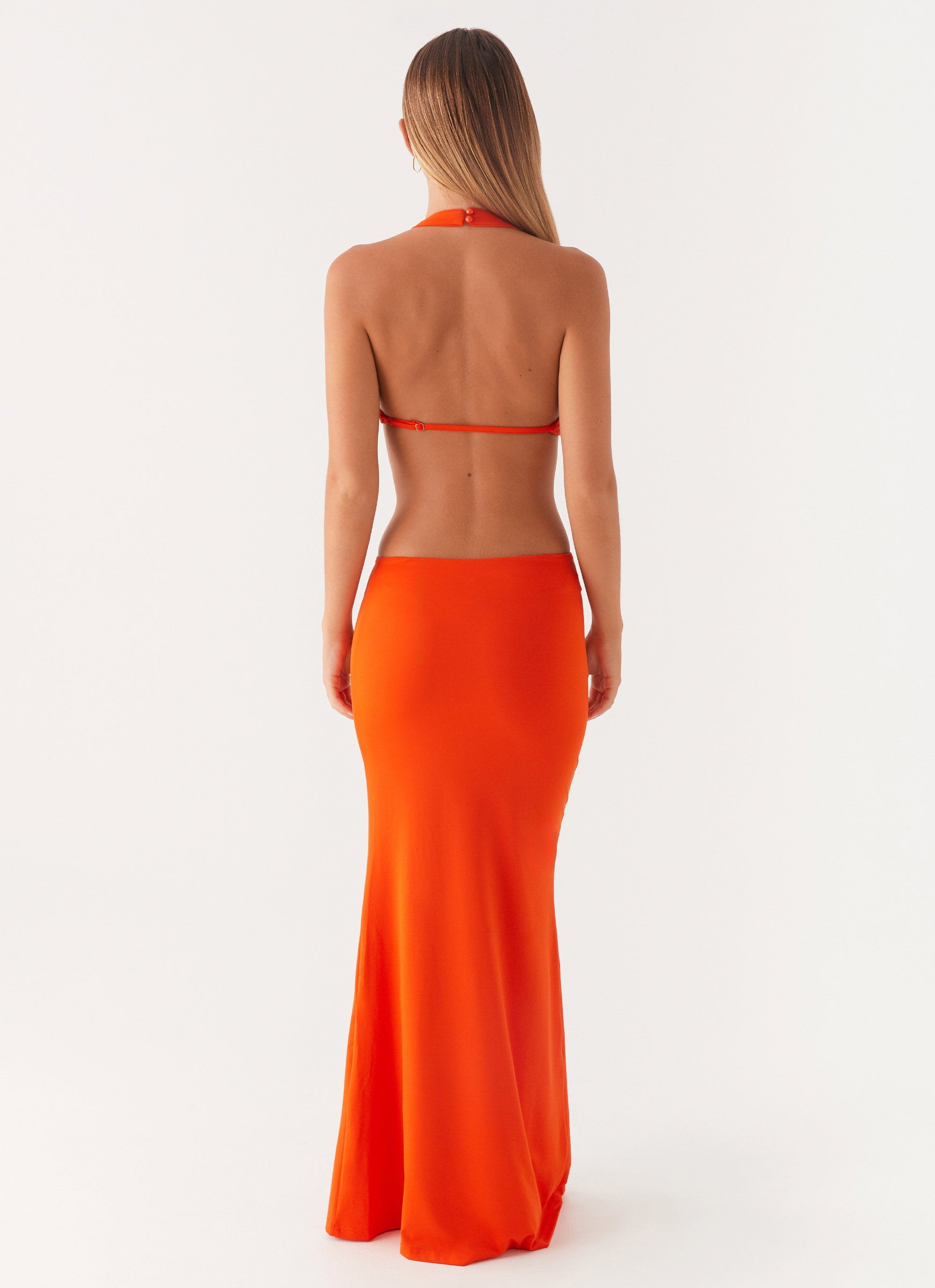 Reasons To Stay Cut Out Maxi Dress - Orange