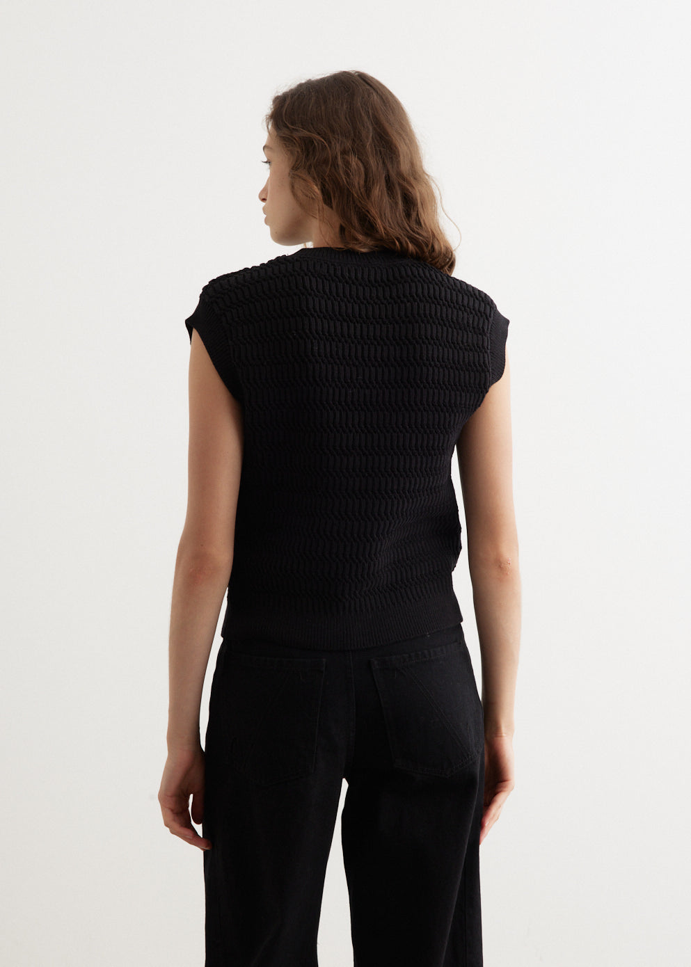 Present Textured Knit Vest