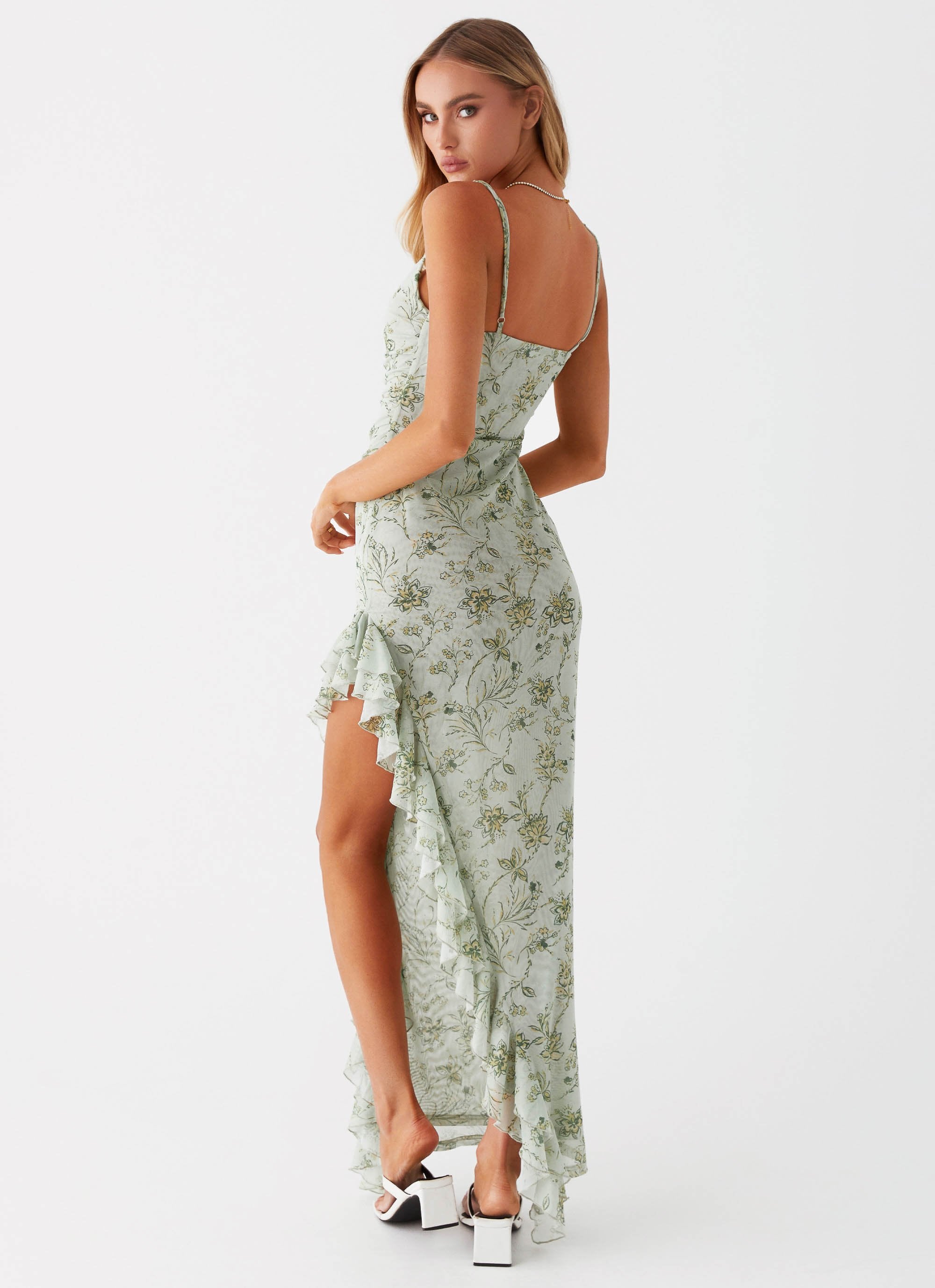 Princessa Maxi Dress - Sage Floral