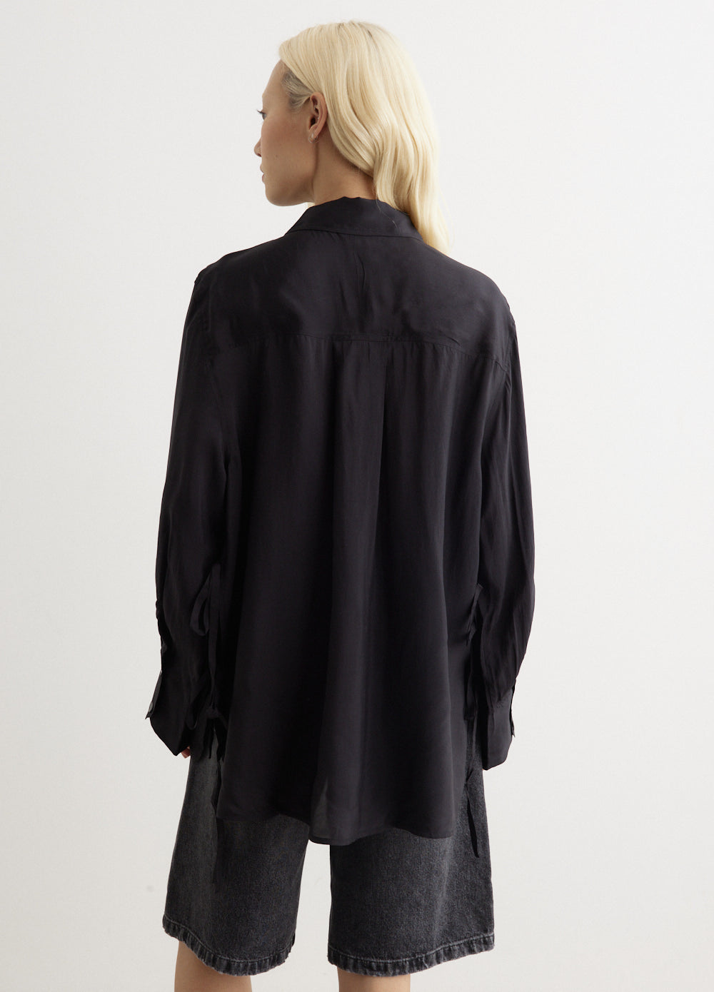 Viscose Habotai Oversized Shirt