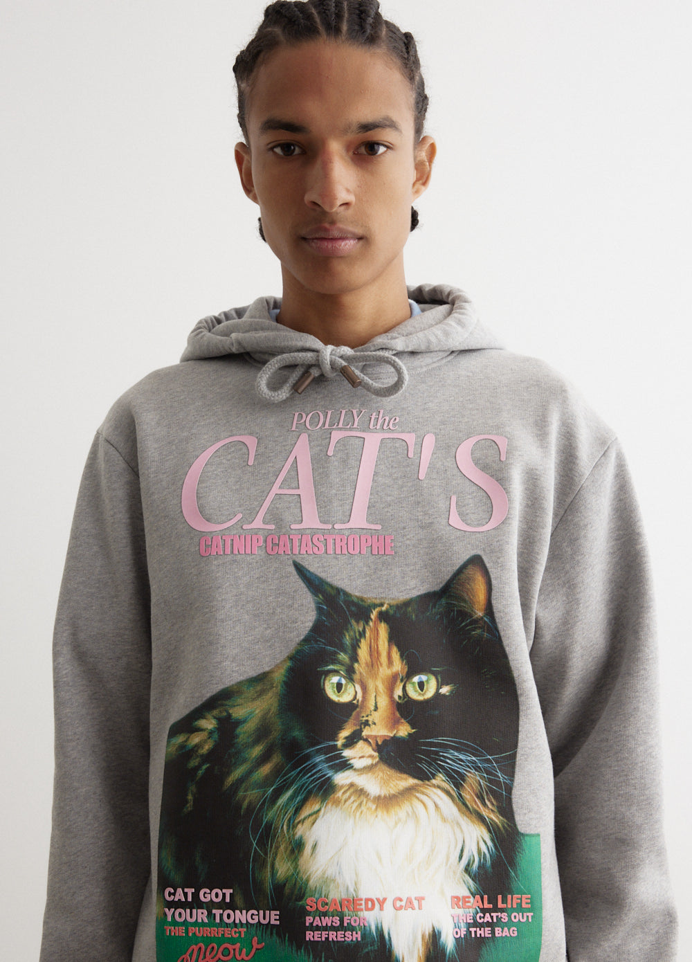 Cat Print Hoodie