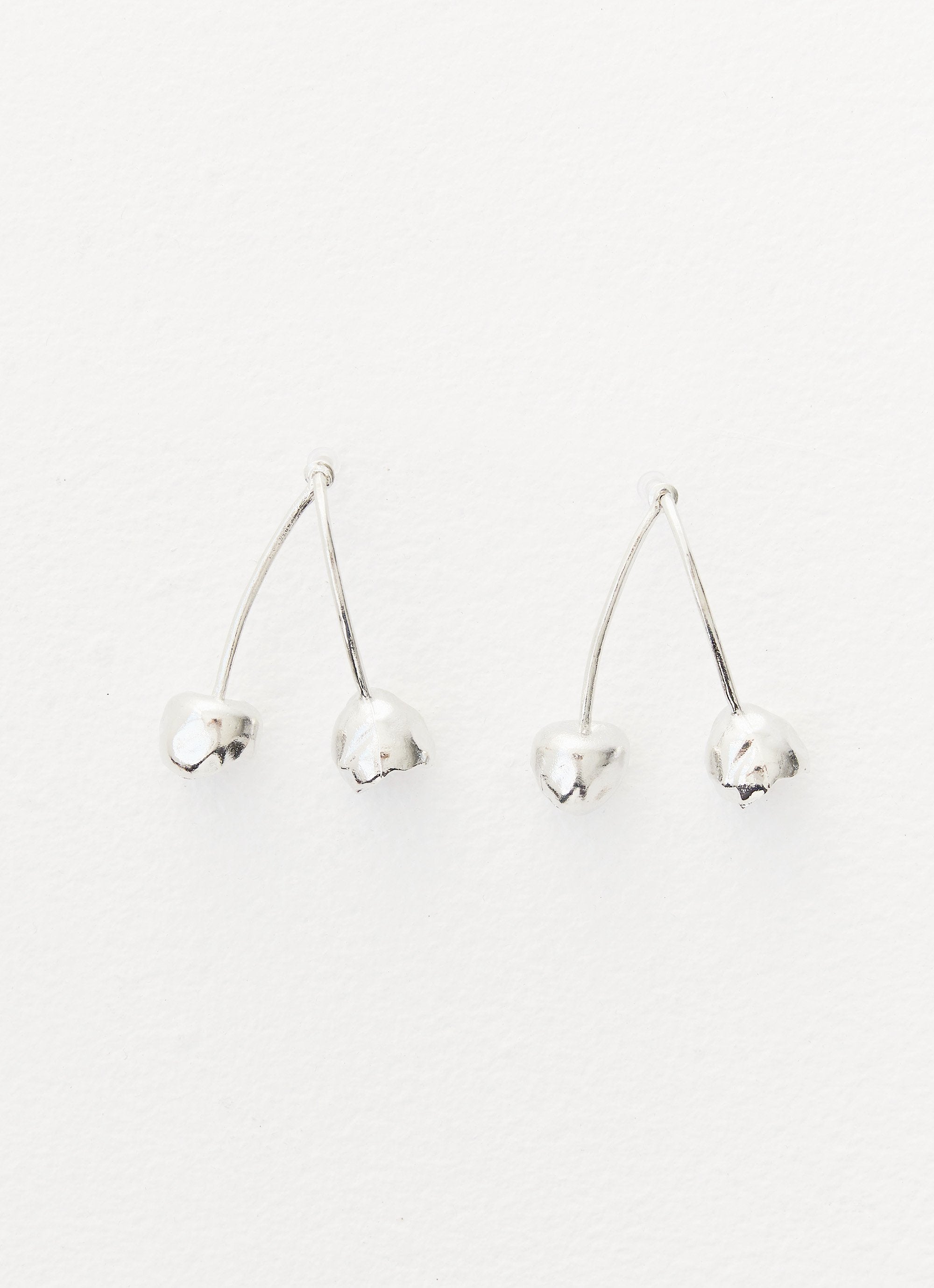 Cherry Forever Earrings - Silver