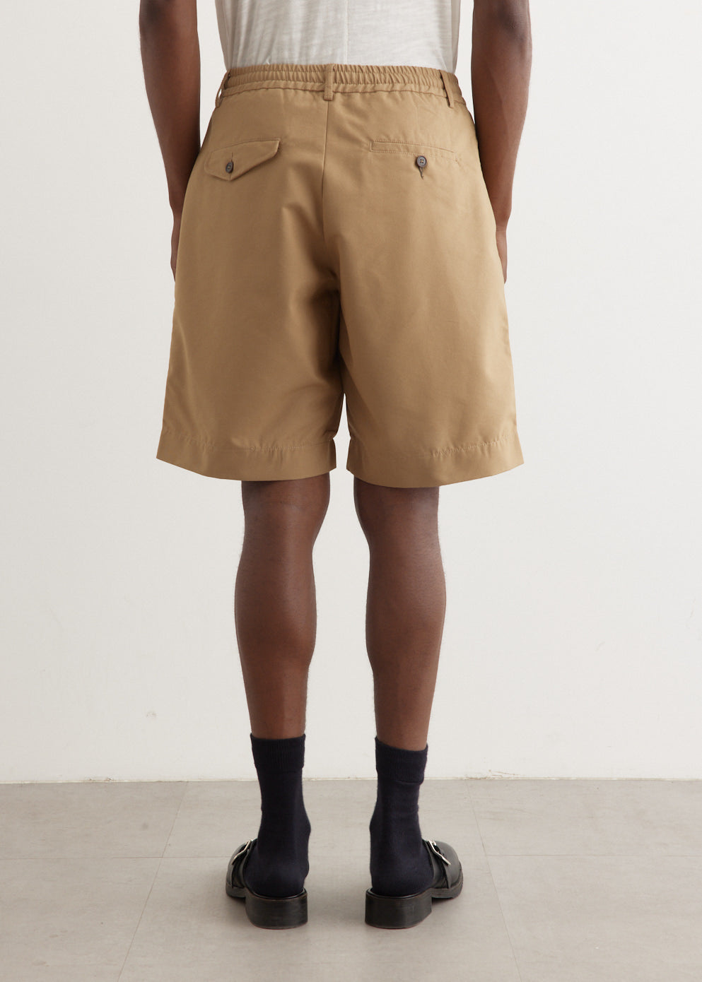 Pleated Track Shorts
