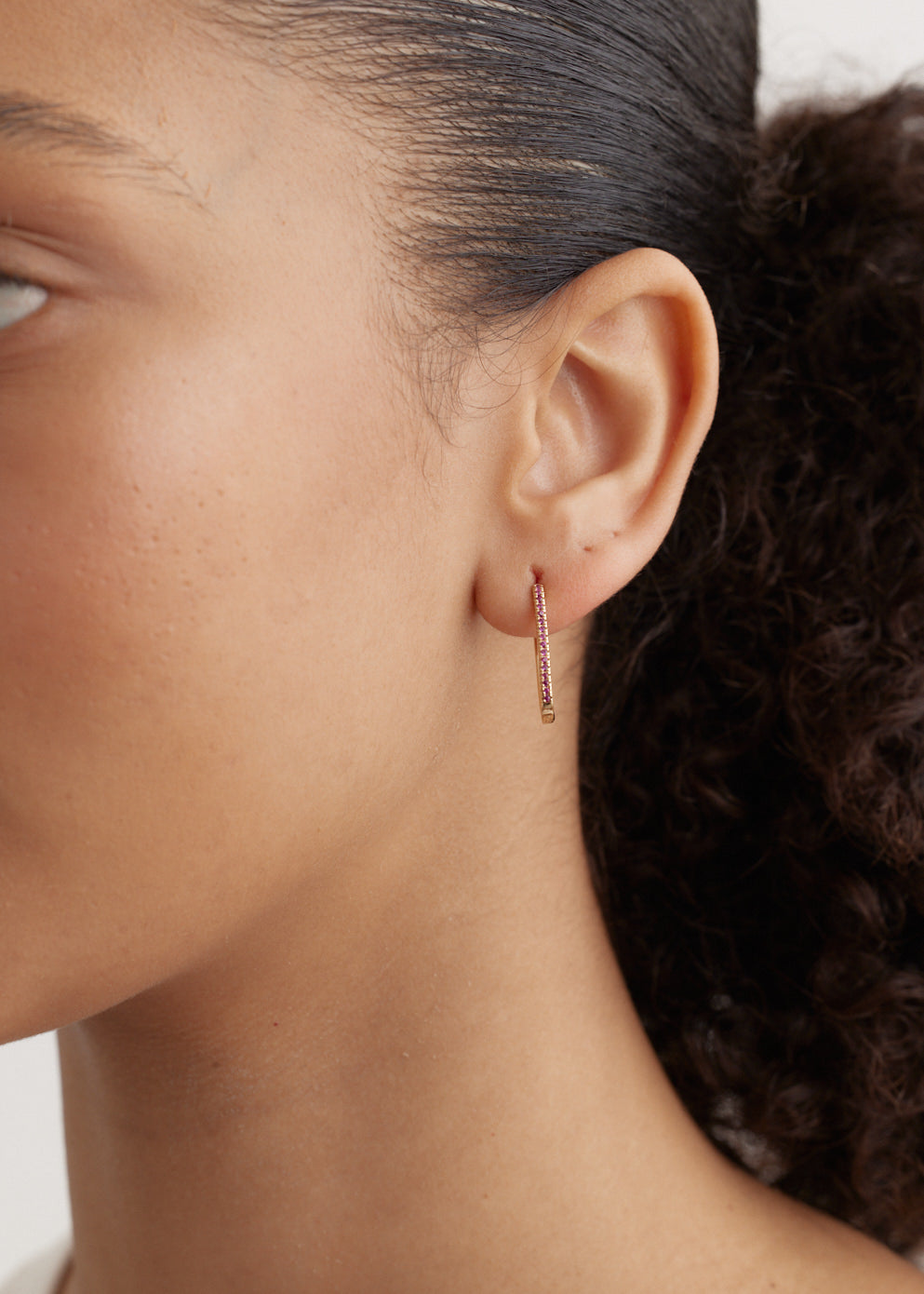 Long Oval Hoop Earrings