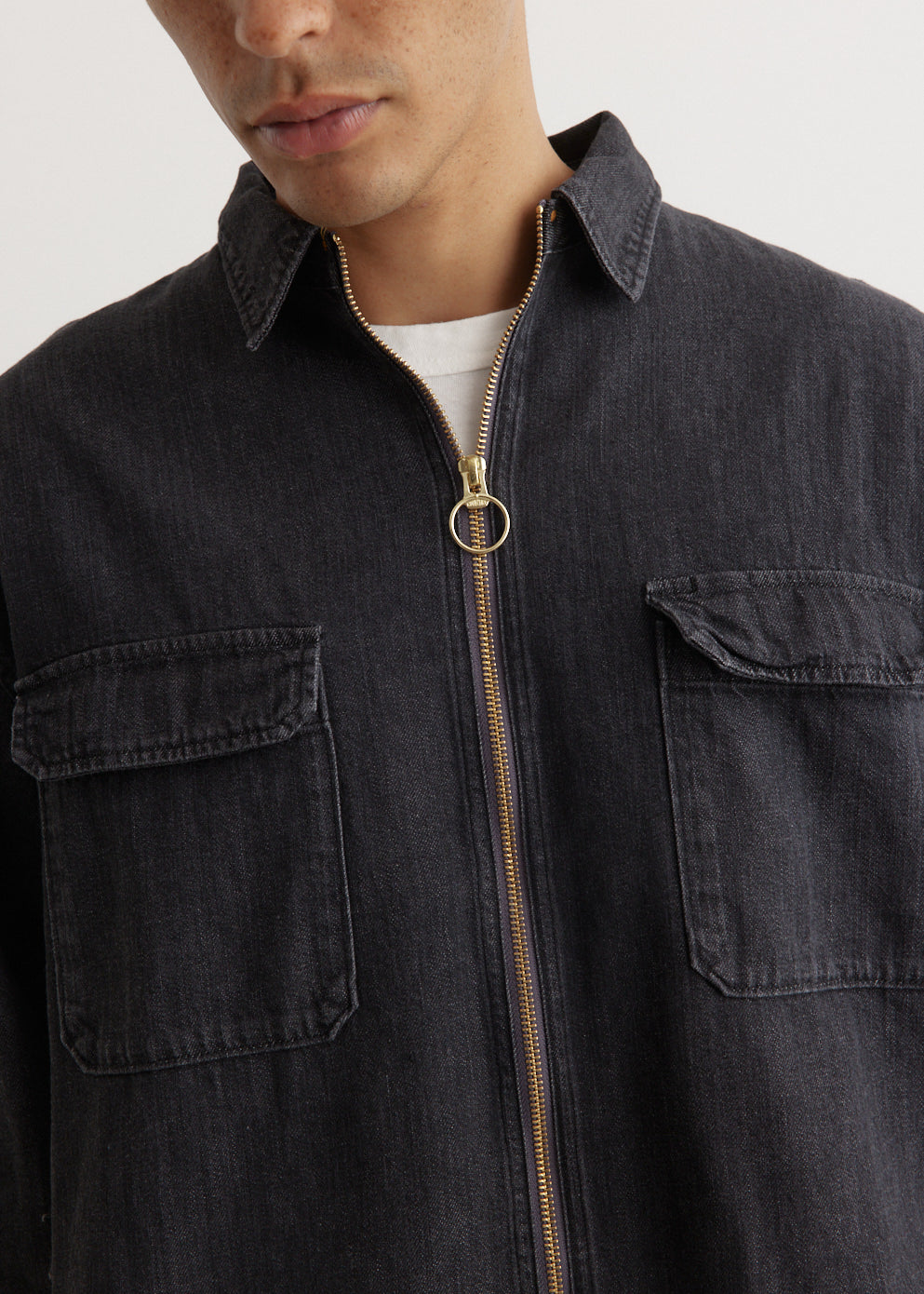 8oz BLKxECR Denim Drizzler Work Shirt