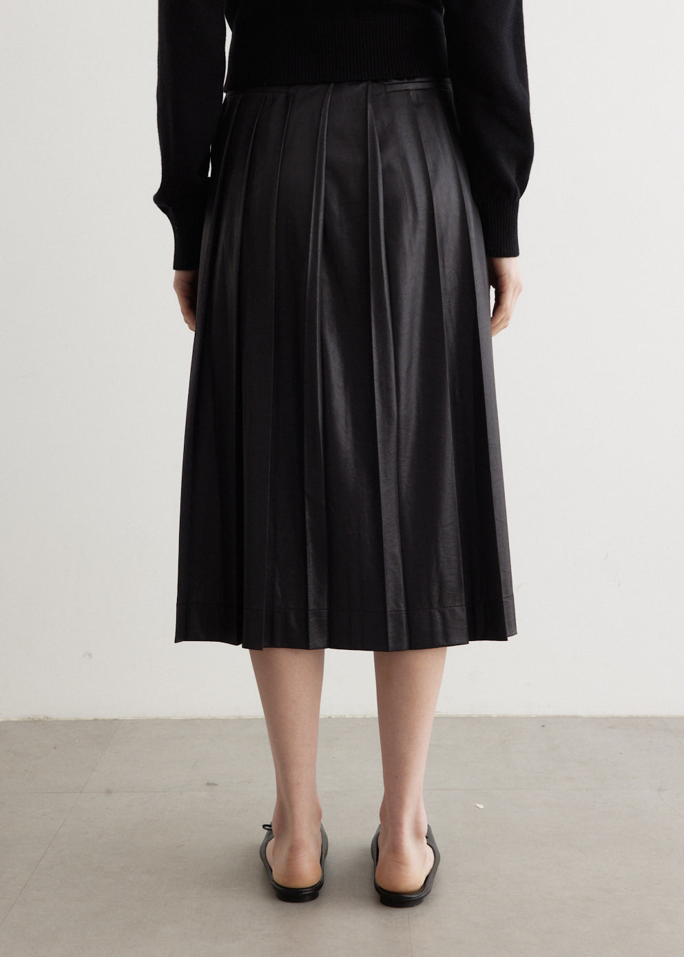 Creased Pleated Skirt