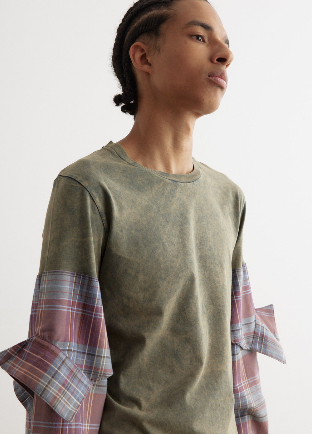 Etz Constructed Flannel Long Sleeve T-Shirt