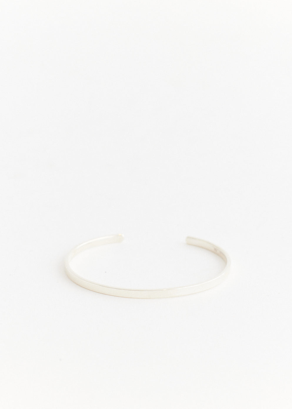 Silver Slim Bangle