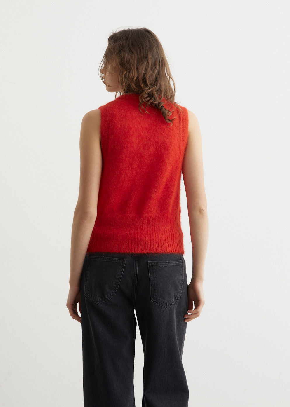 Light Mohair Tie String Vest